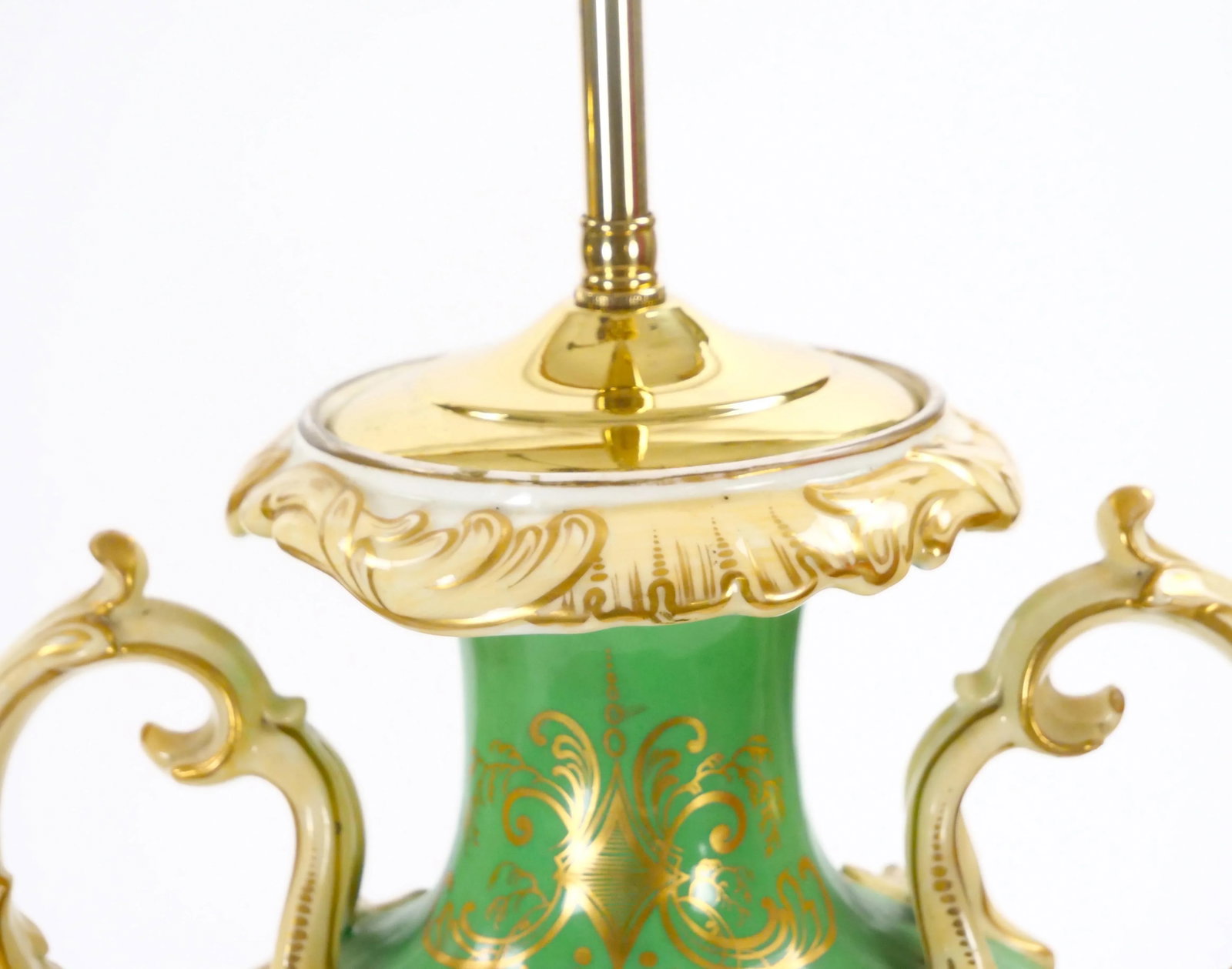 Early 20th Century Royal Worcester Hand-Painted and Gilt Porcelain Table Lamps - 11