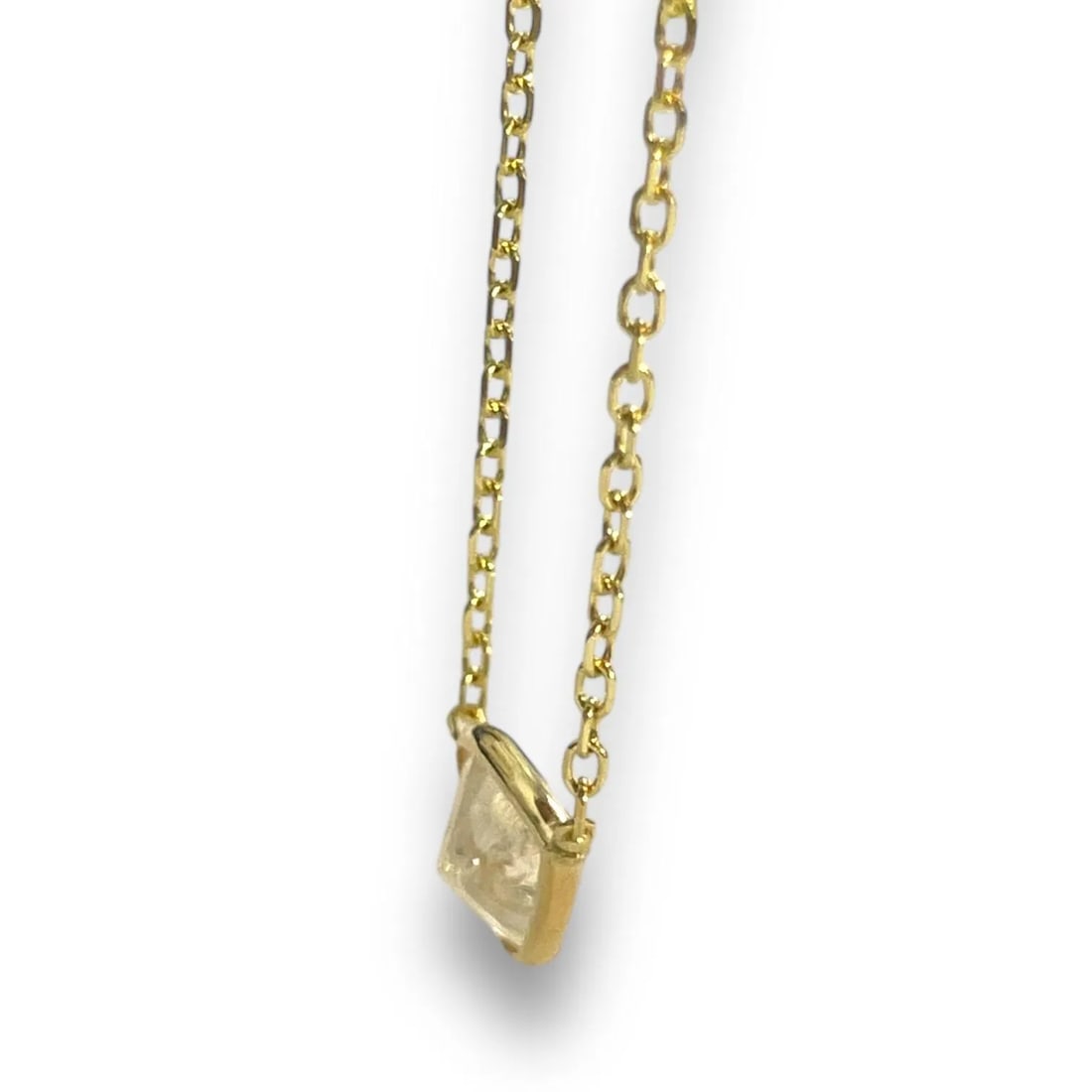 14k Yellow Gold 1.72ct Natural Diamond Bezeled Necklace - 6