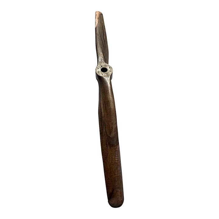 Vintage 1940's Wooden Airplane Propeller With Copper Tips (1 of 5)