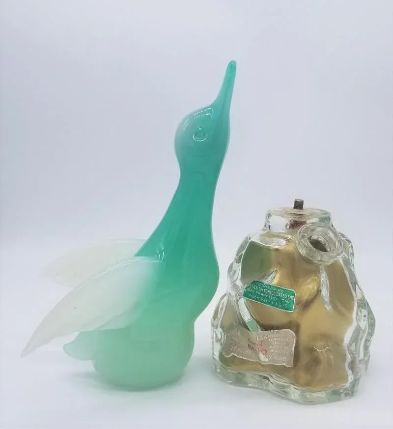 1960s Archimede Seguso Alabastro Murano Glass Bottles-a Pair - 6