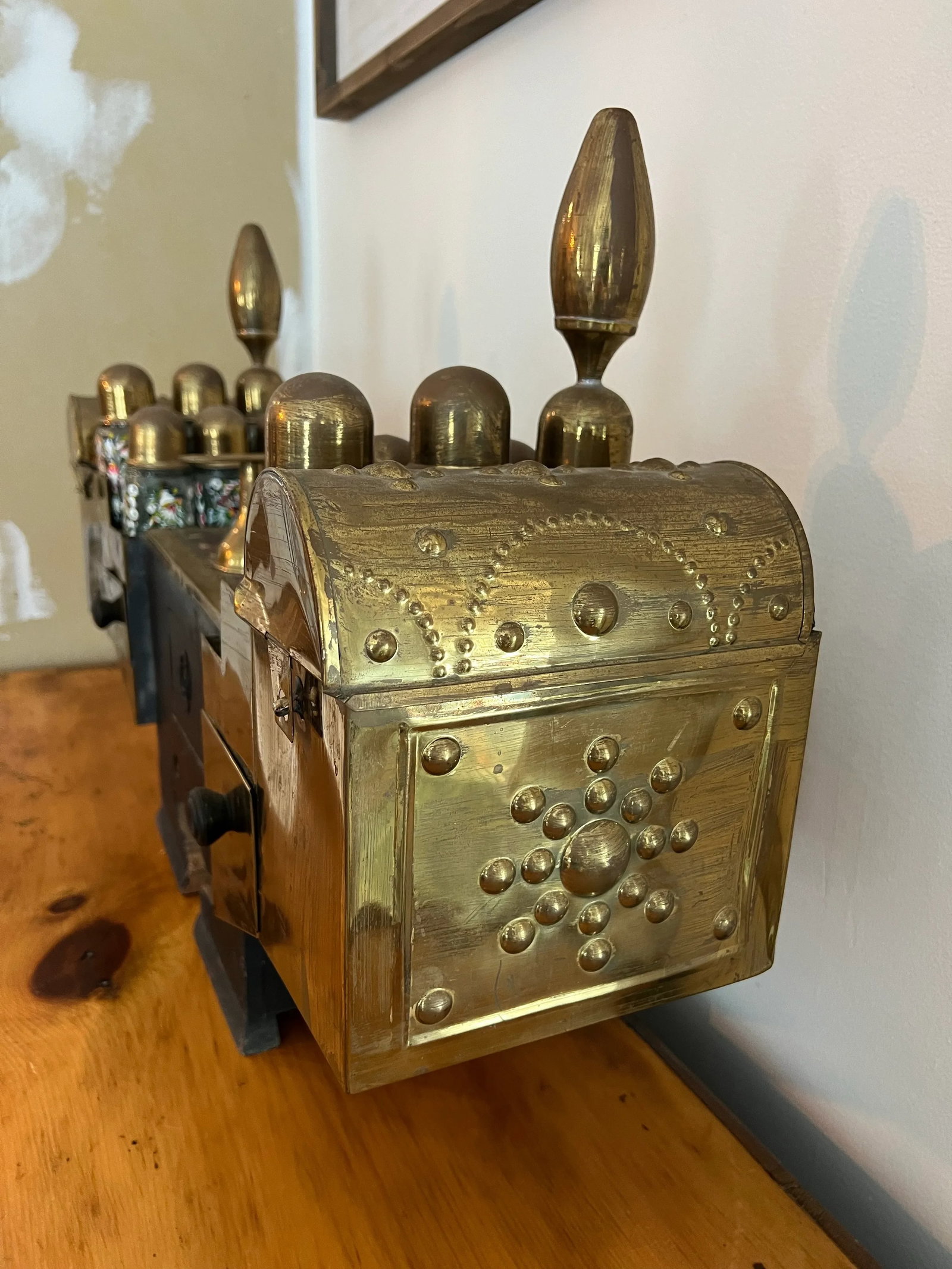 Late 19th Century Turkish Valet Shoe Shine Decorative Stand - 5