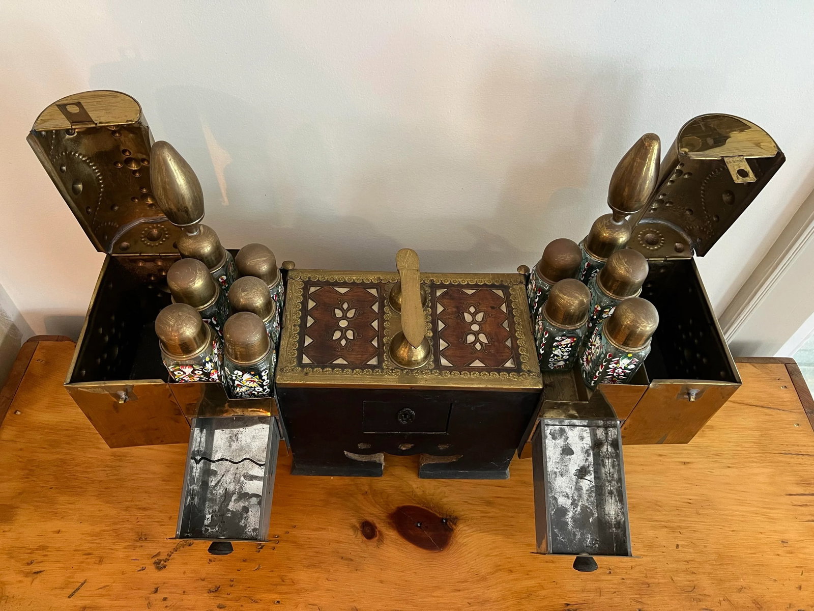 Late 19th Century Turkish Valet Shoe Shine Decorative Stand - 9