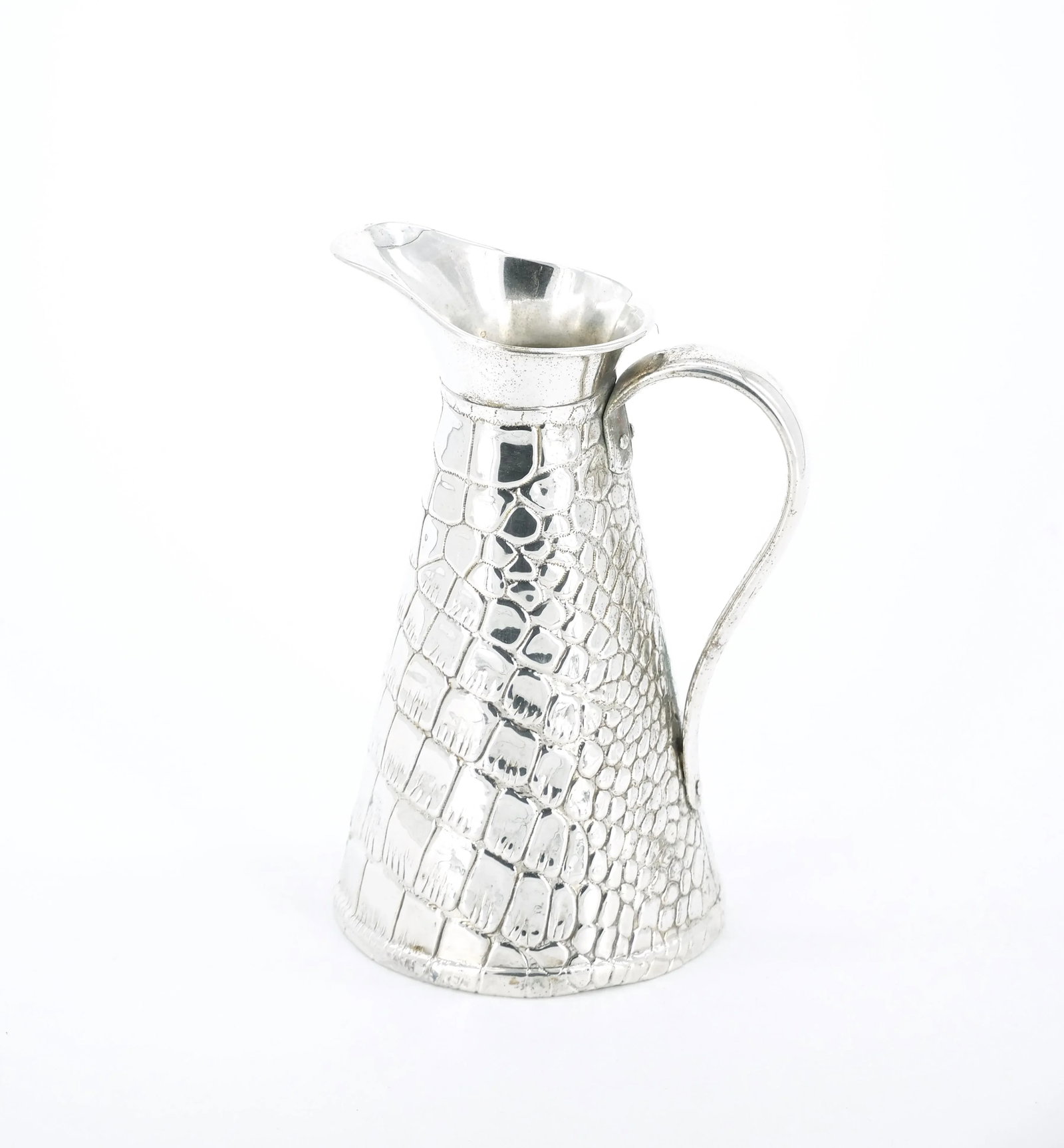 Old English Silver-Plated Crocodile Design Decorative Jug / Vase - 5