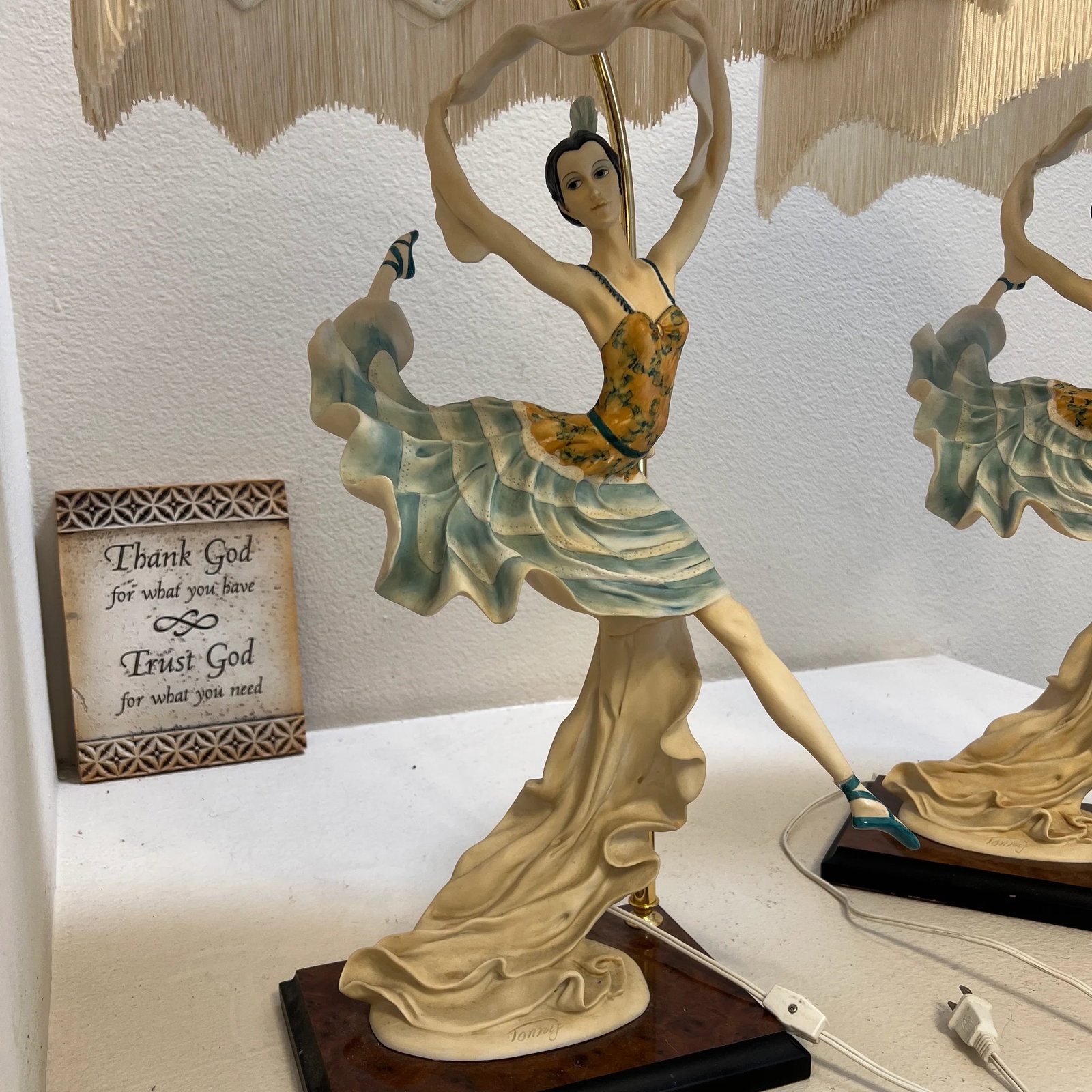 Pair of Vintage Limited Edition Bonnyboy Ballerina Dancer Figurine Lamps - 5