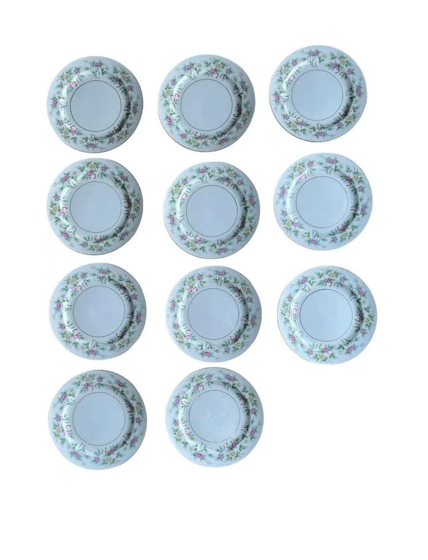 1950s Roselace by Noritake Side Plates and Bowls- 22 Pieces - 10