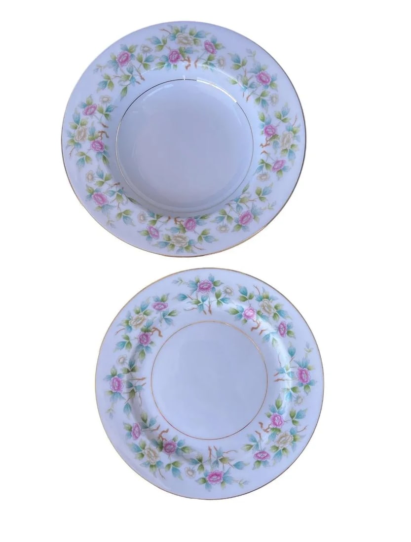 1950s Roselace by Noritake Side Plates and Bowls- 22 Pieces - 6