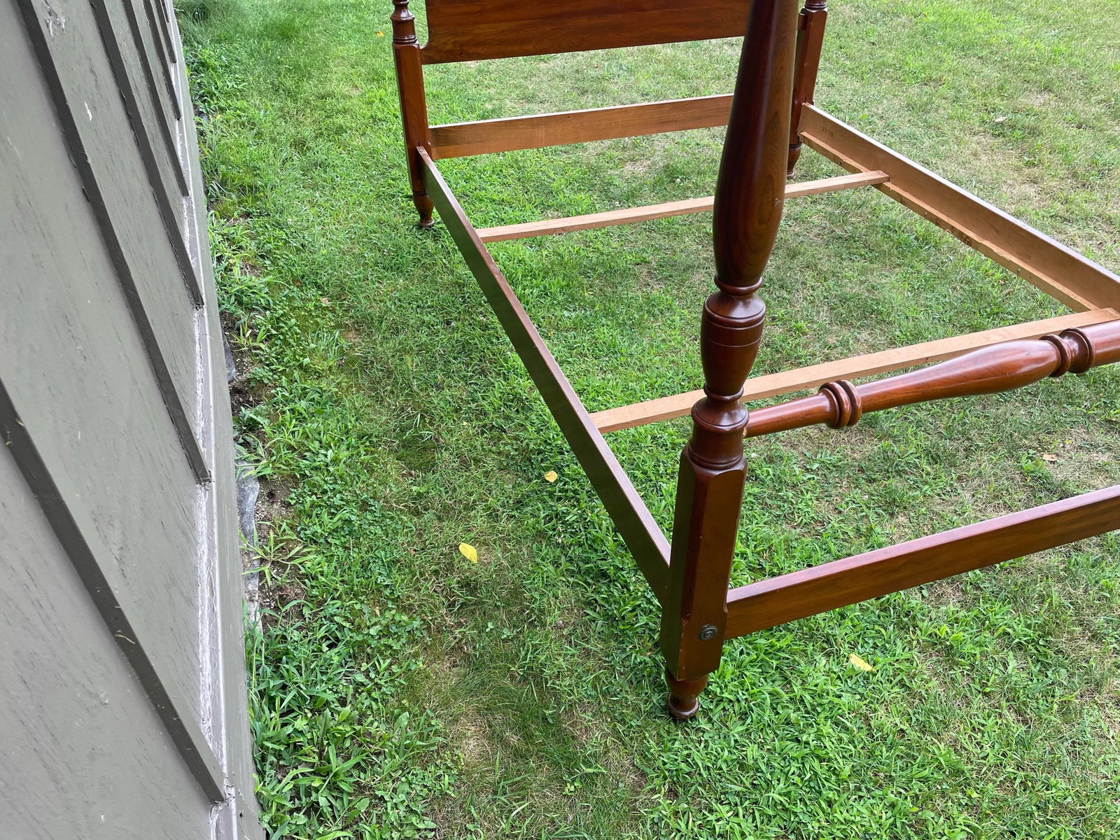 Vintage Early 1970s Cherry Poster Bed With Canopy. - 5