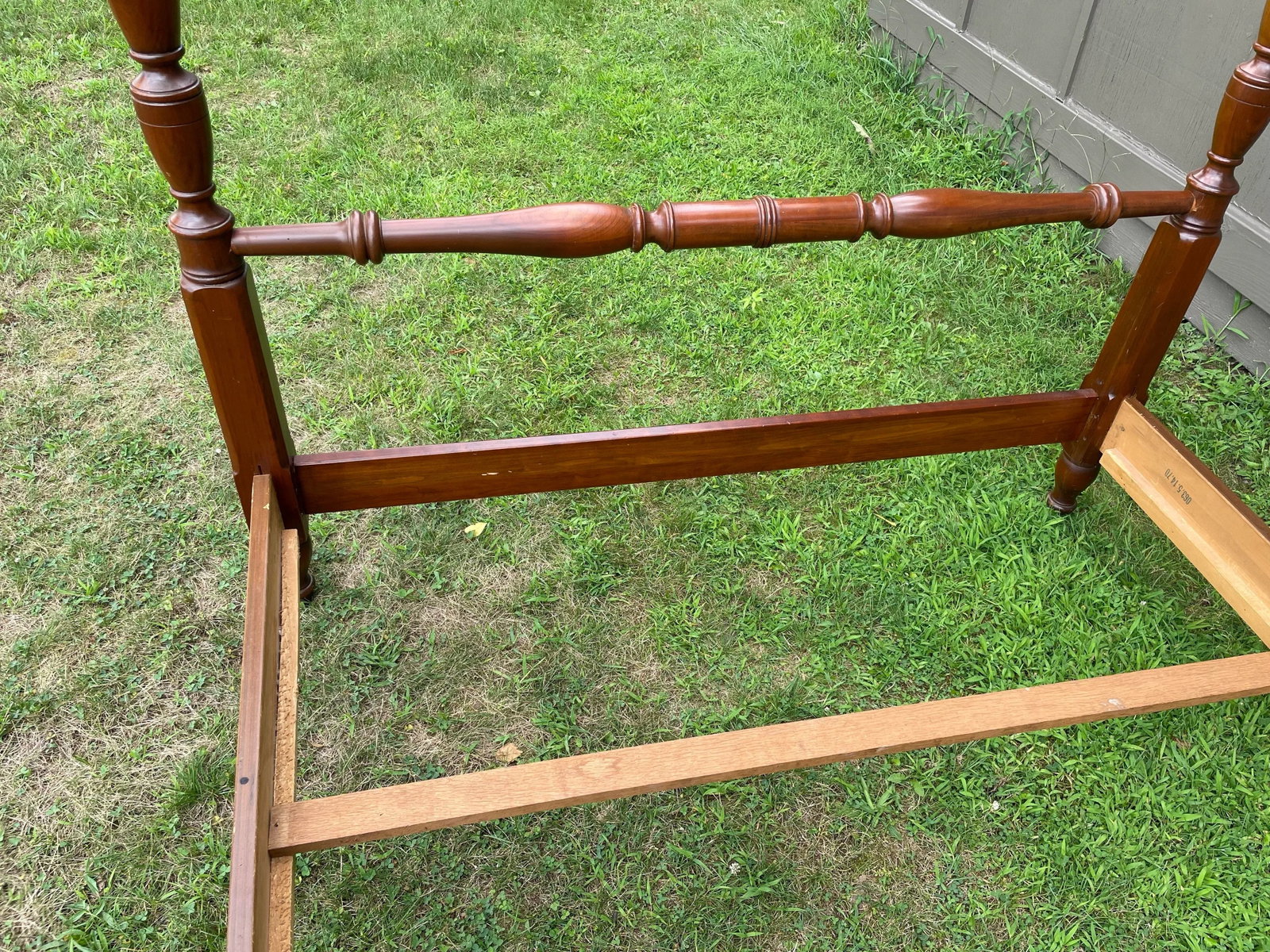 Vintage Early 1970s Cherry Poster Bed With Canopy. - 8
