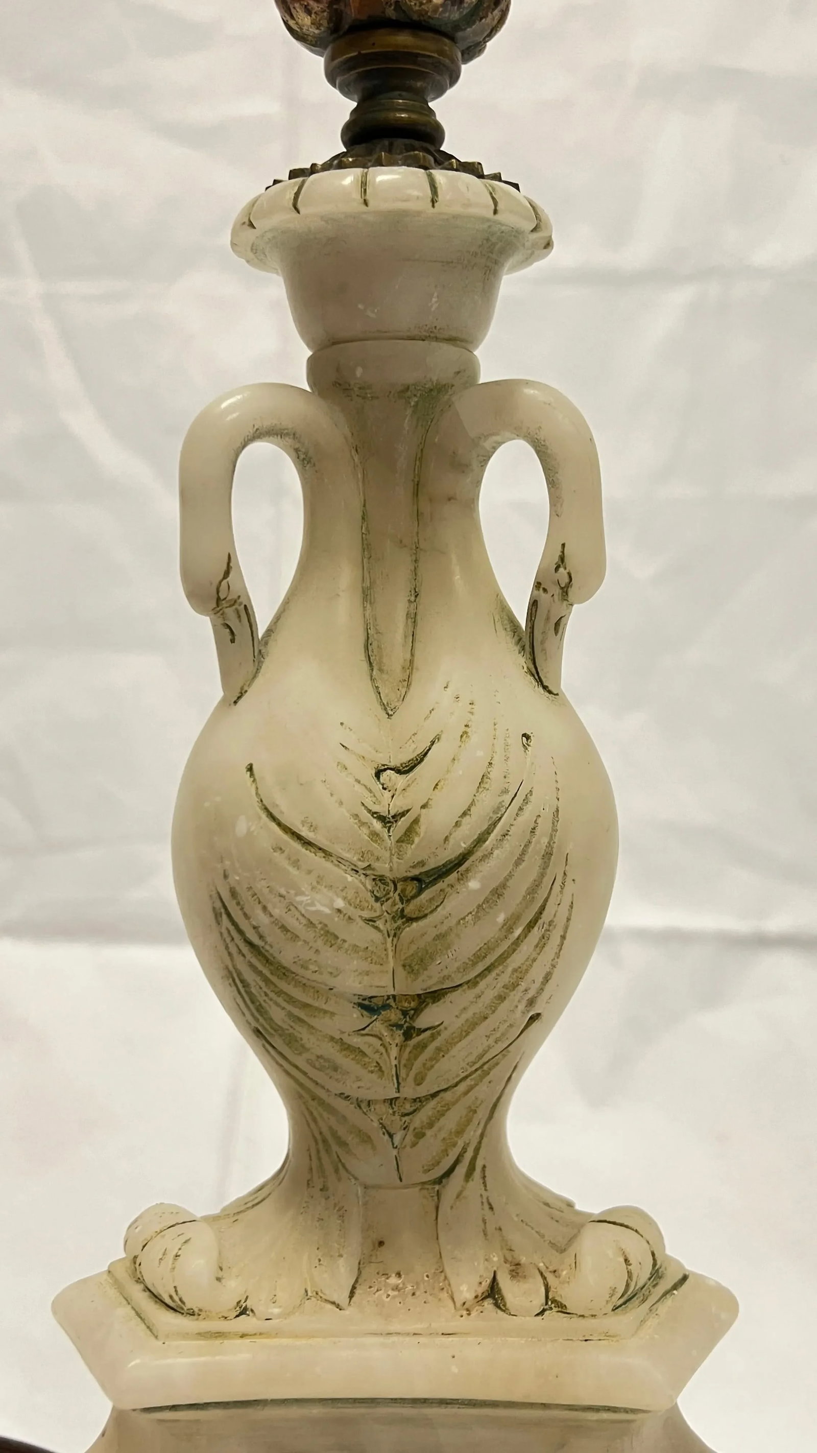 Antique Bronze and White Marble Floor Lamp Attributed to E.F. Caldwell - 6
