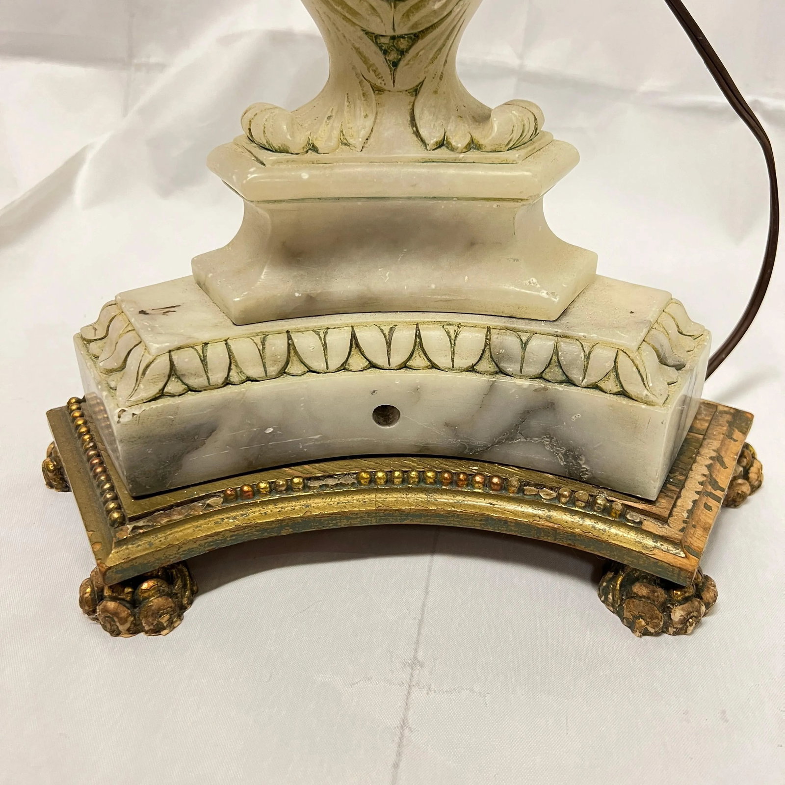Antique Bronze and White Marble Floor Lamp Attributed to E.F. Caldwell - 8
