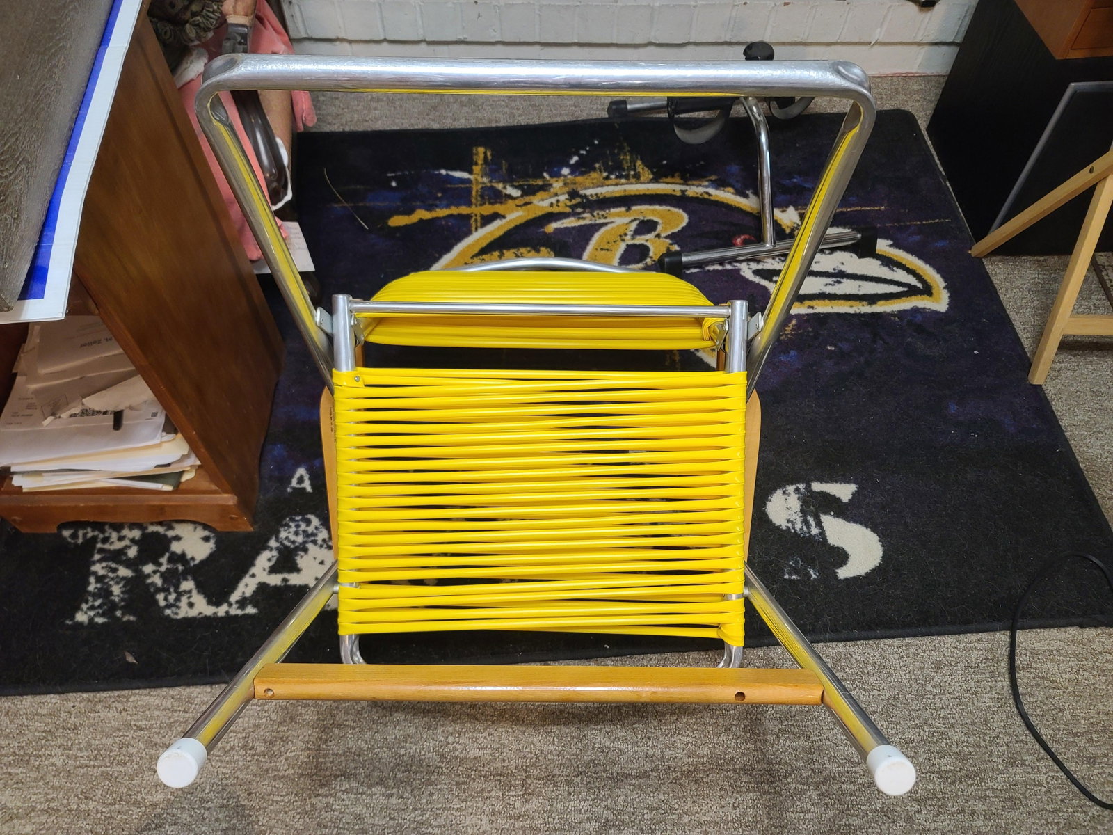 1960s Yellow Telescope Tube Furniture Company Outdoor Chairs - Set of 2 - 12