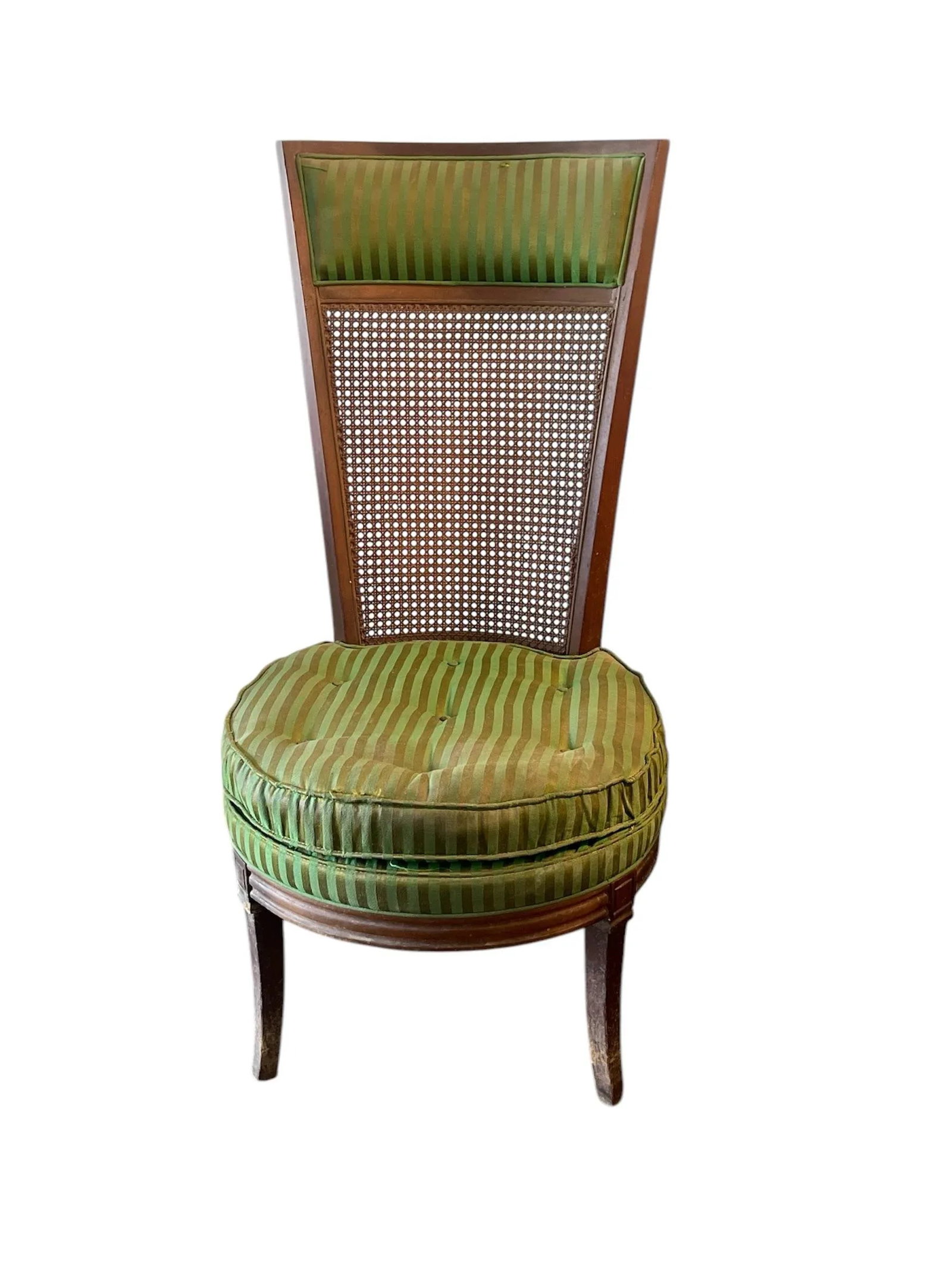 1950s Louis XVI Style Cane Back Chairs- A Pair - 5
