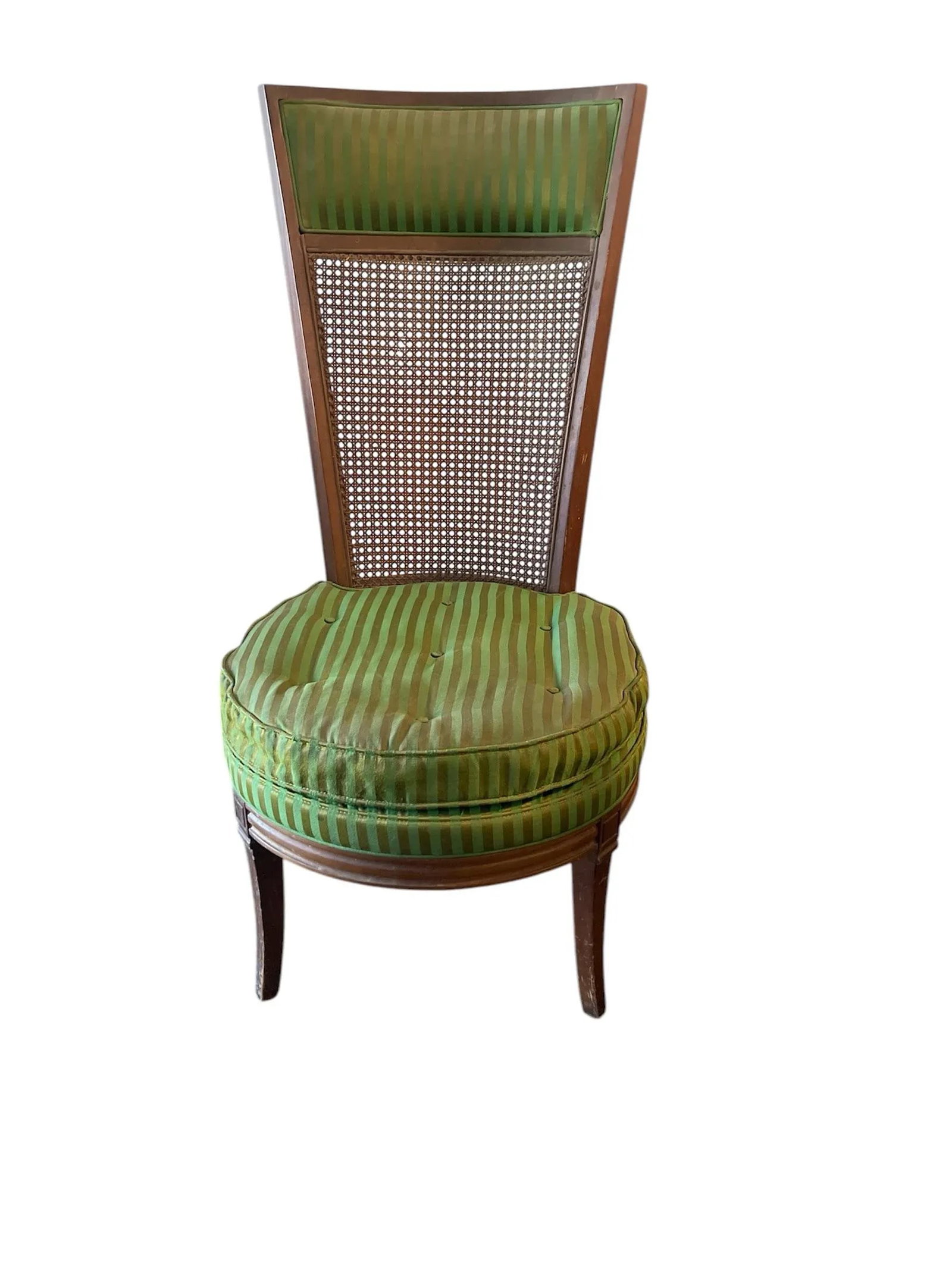 1950s Louis XVI Style Cane Back Chairs- A Pair - 9