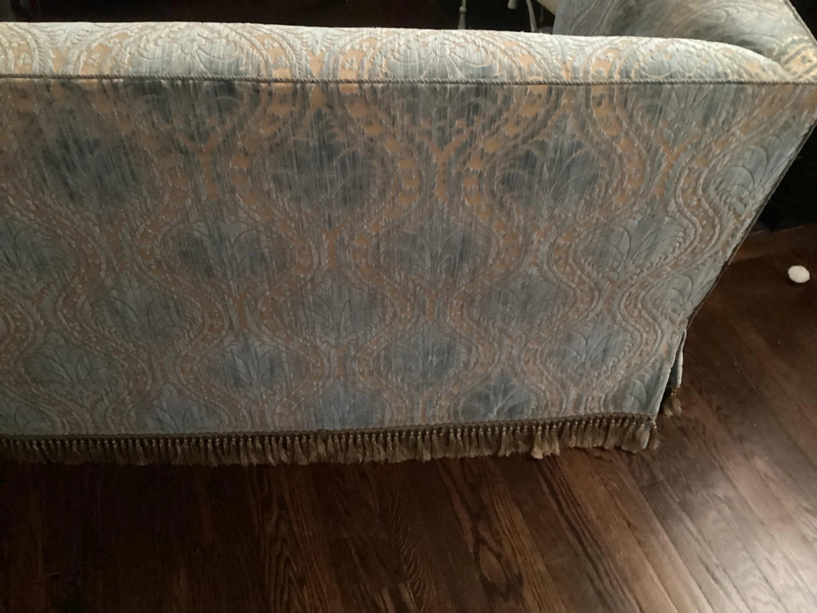 Hollywood Glam Tuxedo Style Upholstered Sofa - 4