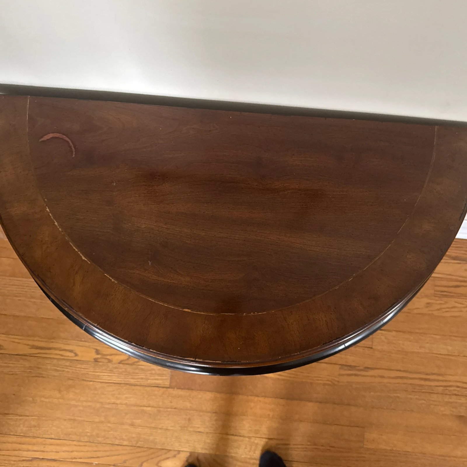 1980s Chinoiserie Connoisseur Demi-Lune Console Table by Drexel Heritage - 6