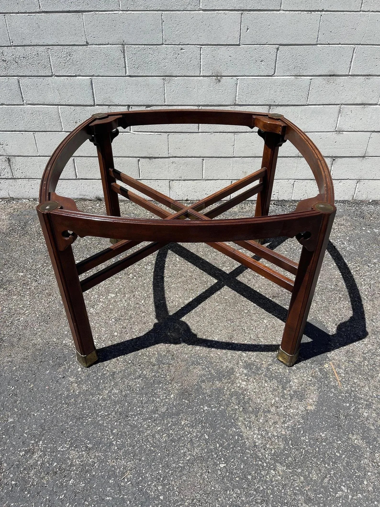 Mid Century Ming Style Mahogany and Glass Dining Table by Henredon - 4