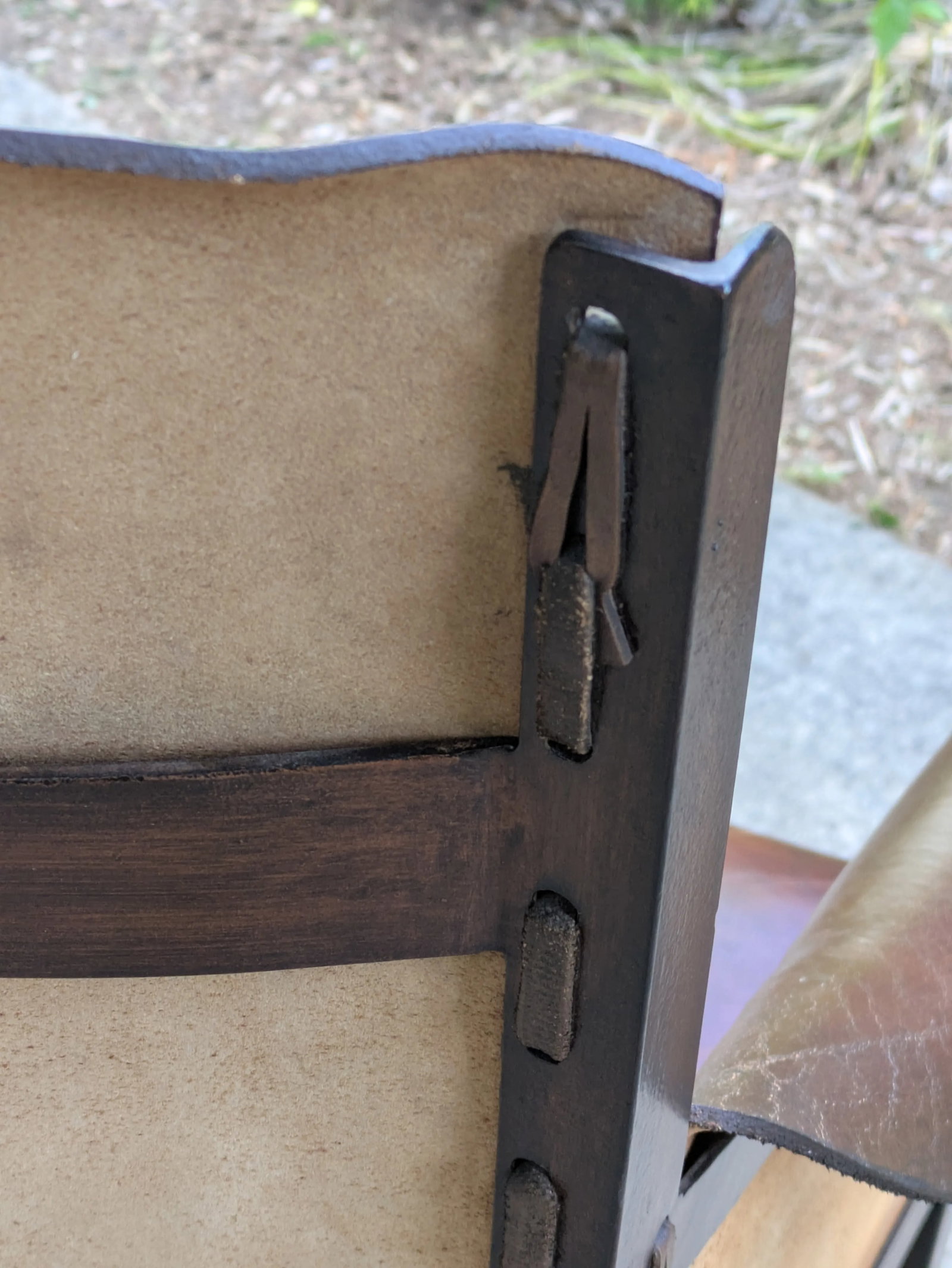 Leather Hide Armchair After Jean-Michel Frank by Hickory Chair - 2
