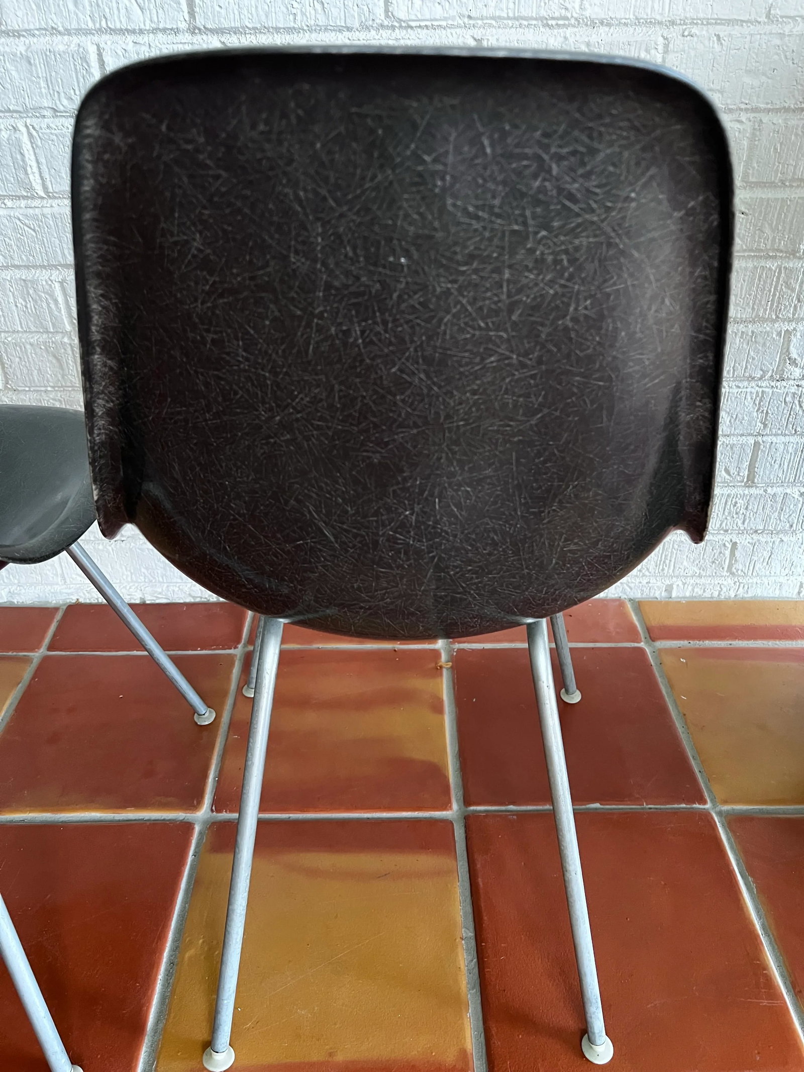 1960s Early Eames Elephant Hide Black Dining Chairs for Herman Miller - Set of 4 - 9