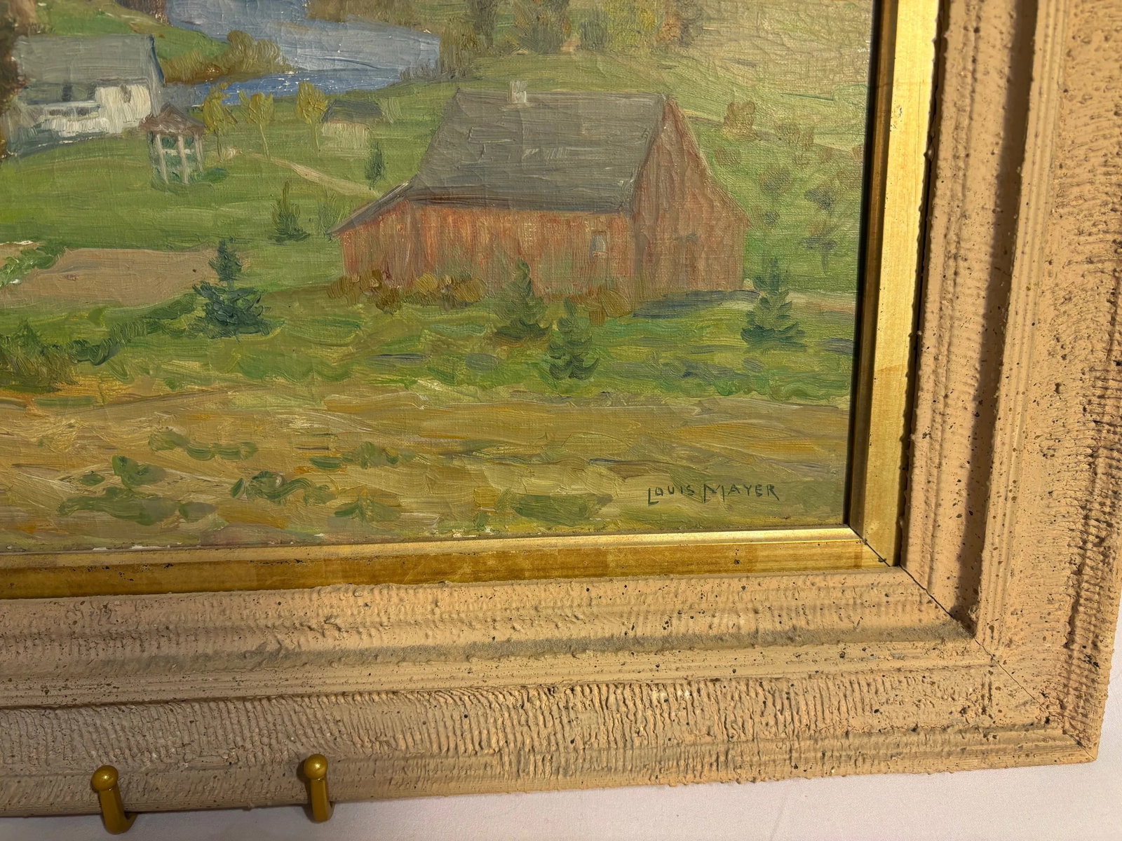 1910s Charming Autumn Landscape by Louis Mayer, Framed - 2
