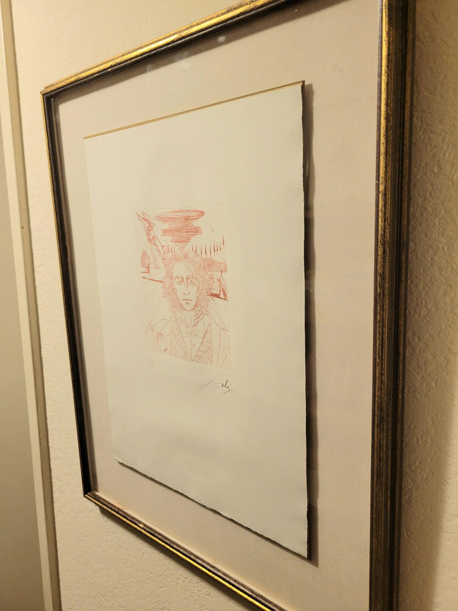 Henry Wadsworth Longfellow, Etching by Salvador Dali, Framed, with COA - 5