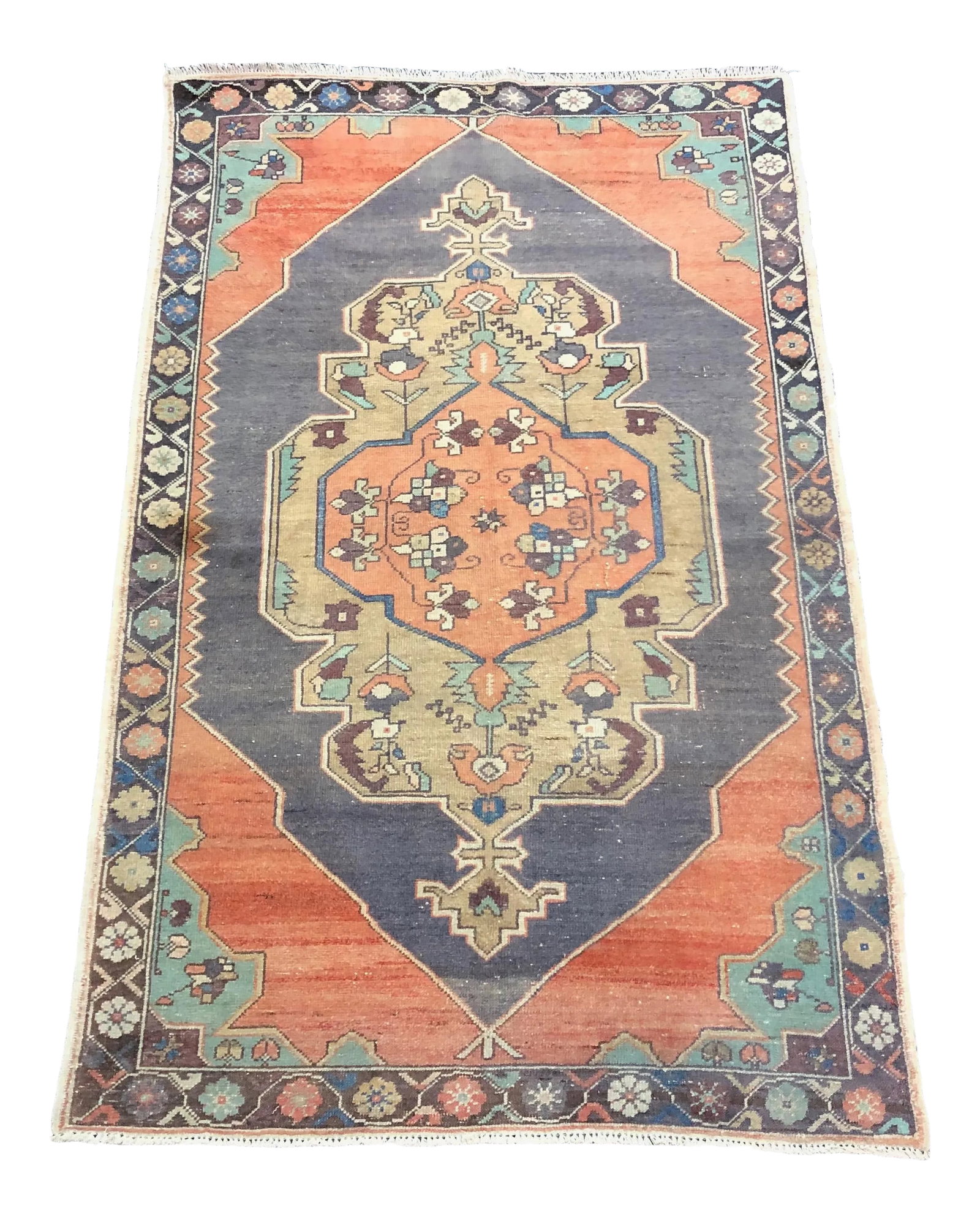 Vintage Turkish Oushak Wool Rug (1 of 11)
