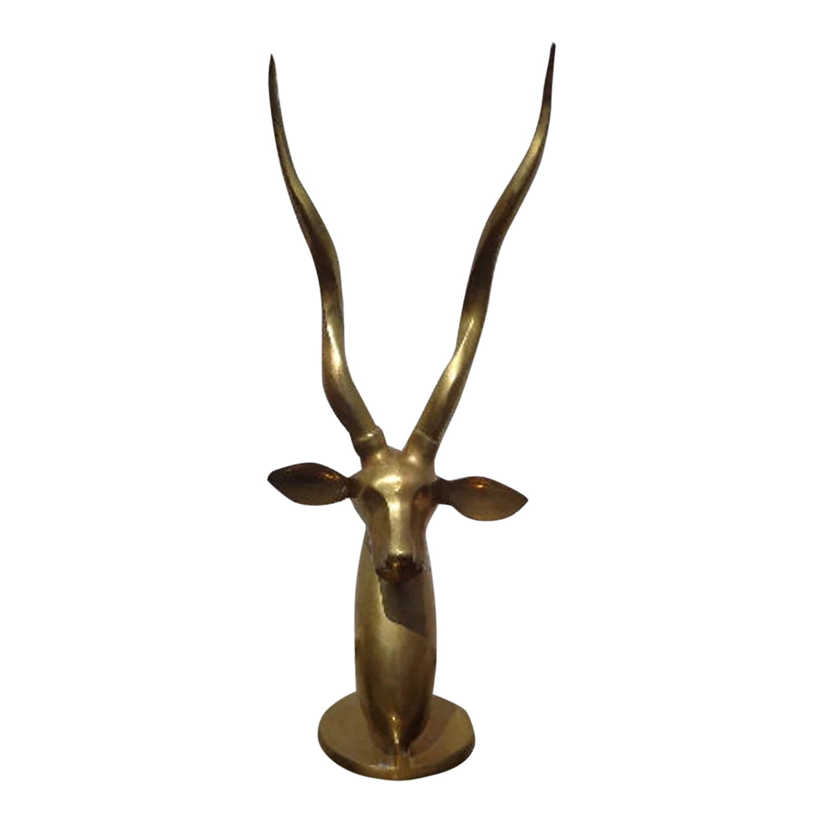 Mid 20th Century Brass Antelope Gazelle Statue (1 of 10)