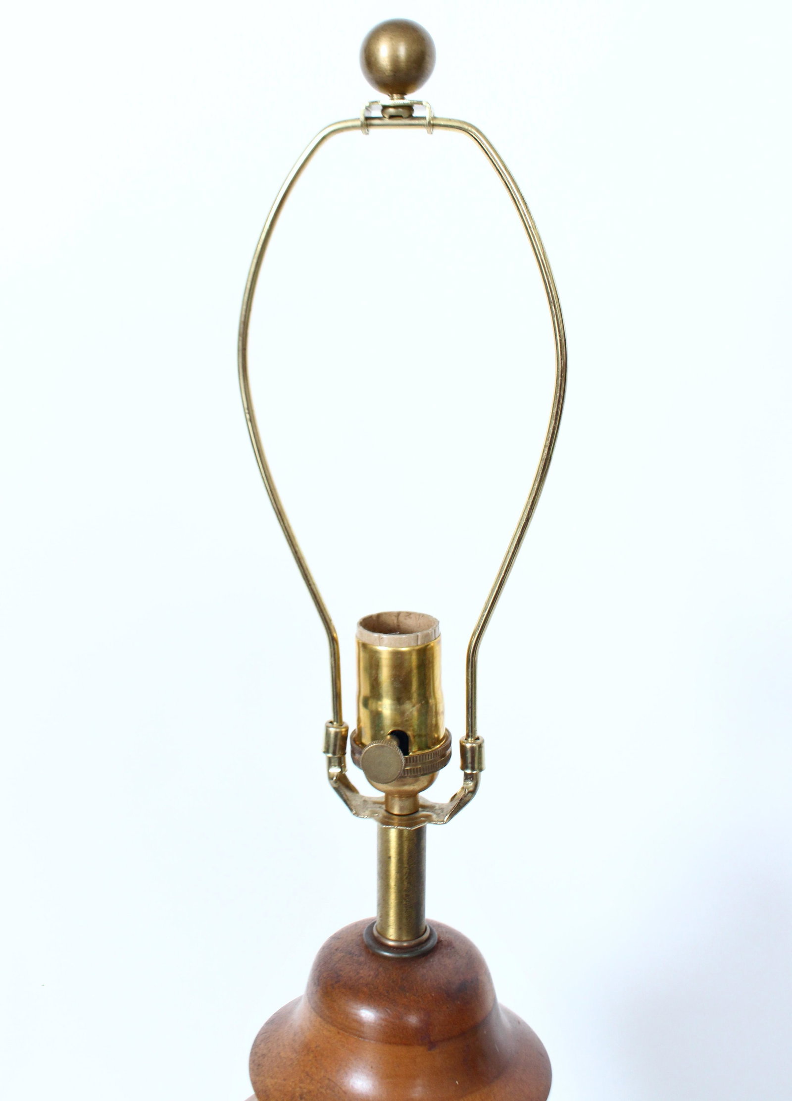 Ginger Jar Table Lamp in Stacked Mixed Hardwood, 1970's - 11