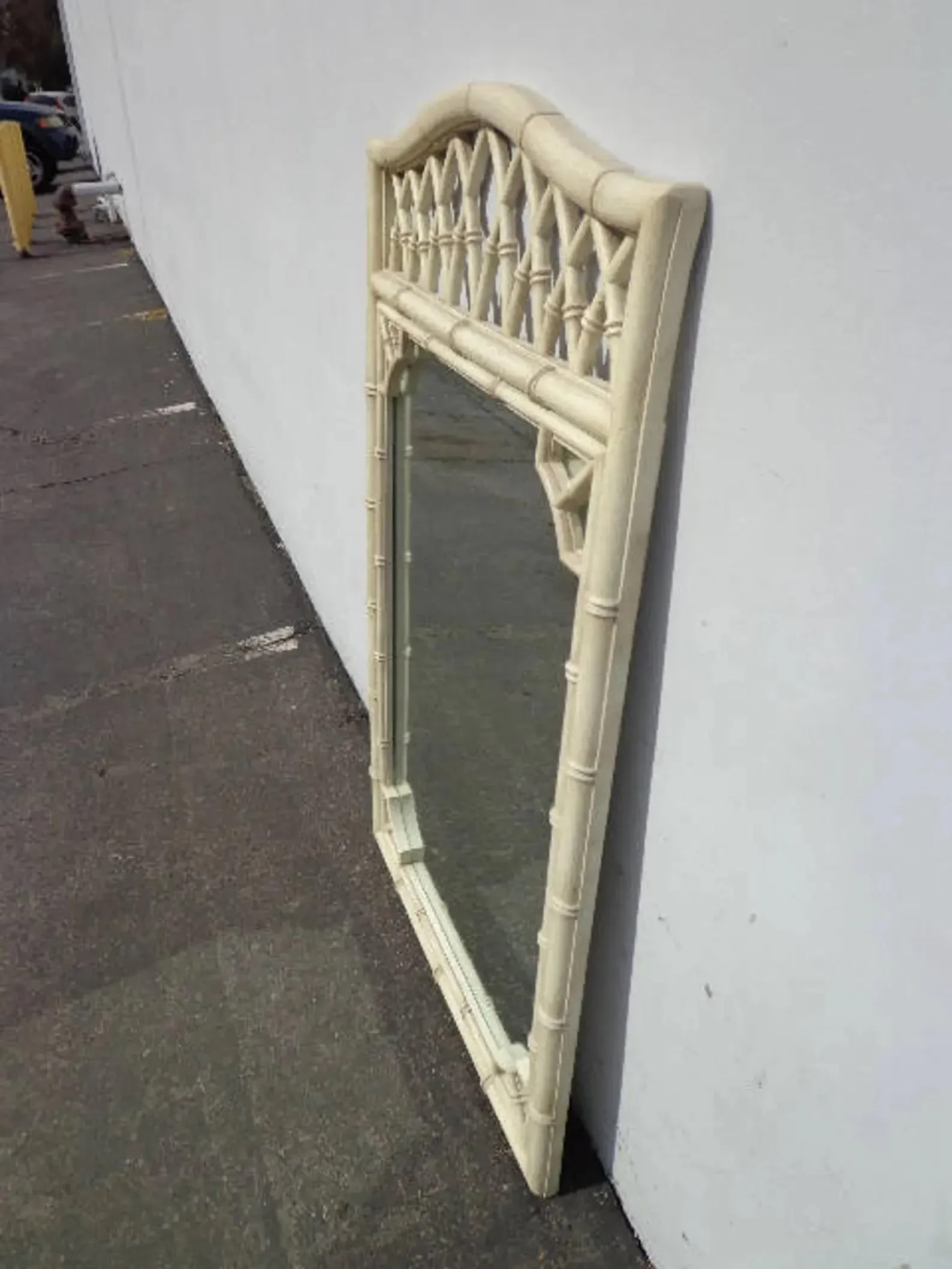 Vintage Thomasville Allegro Faux Bamboo Wall Mirror - 3
