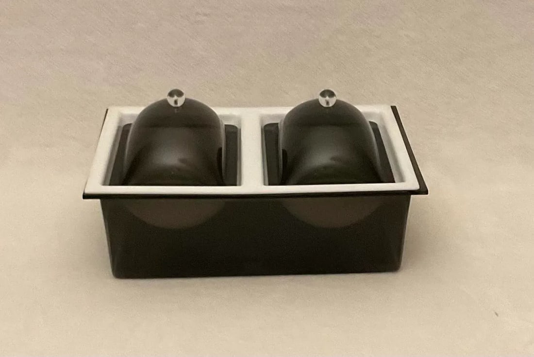 1960s Acrylic Mod Space Age Thermalene 12 Piece Hot & Cold Food Server Dome-A-Lene - 8