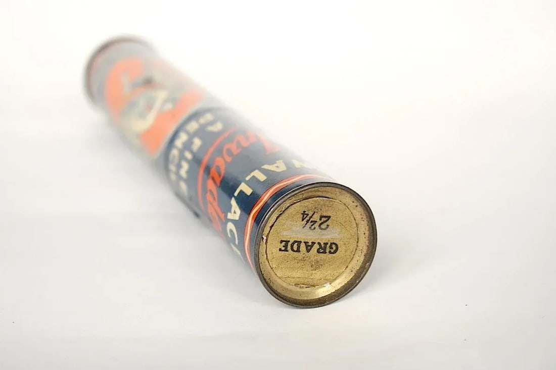 Decorative Tin Box Cylinder With Charging Medieval Knight - 9