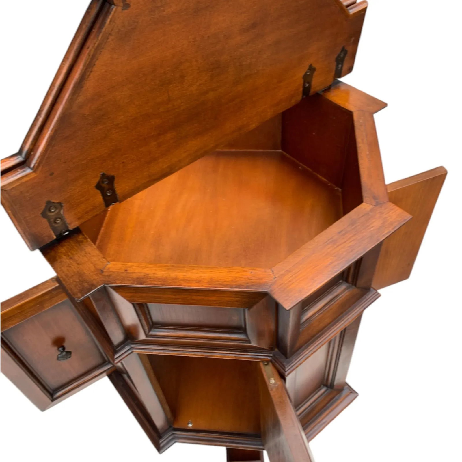 Mid 20th Century Octagonal Rotating Cabinet - 3