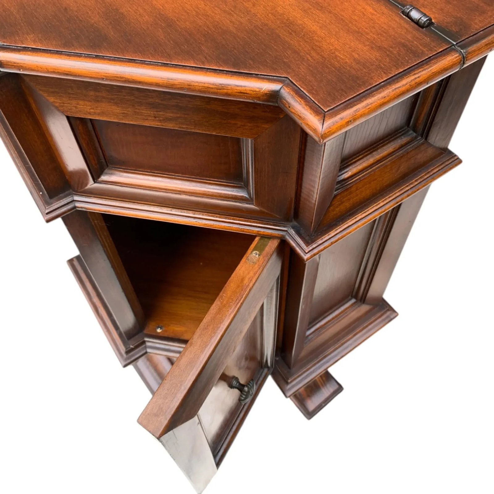 Mid 20th Century Octagonal Rotating Cabinet - 6