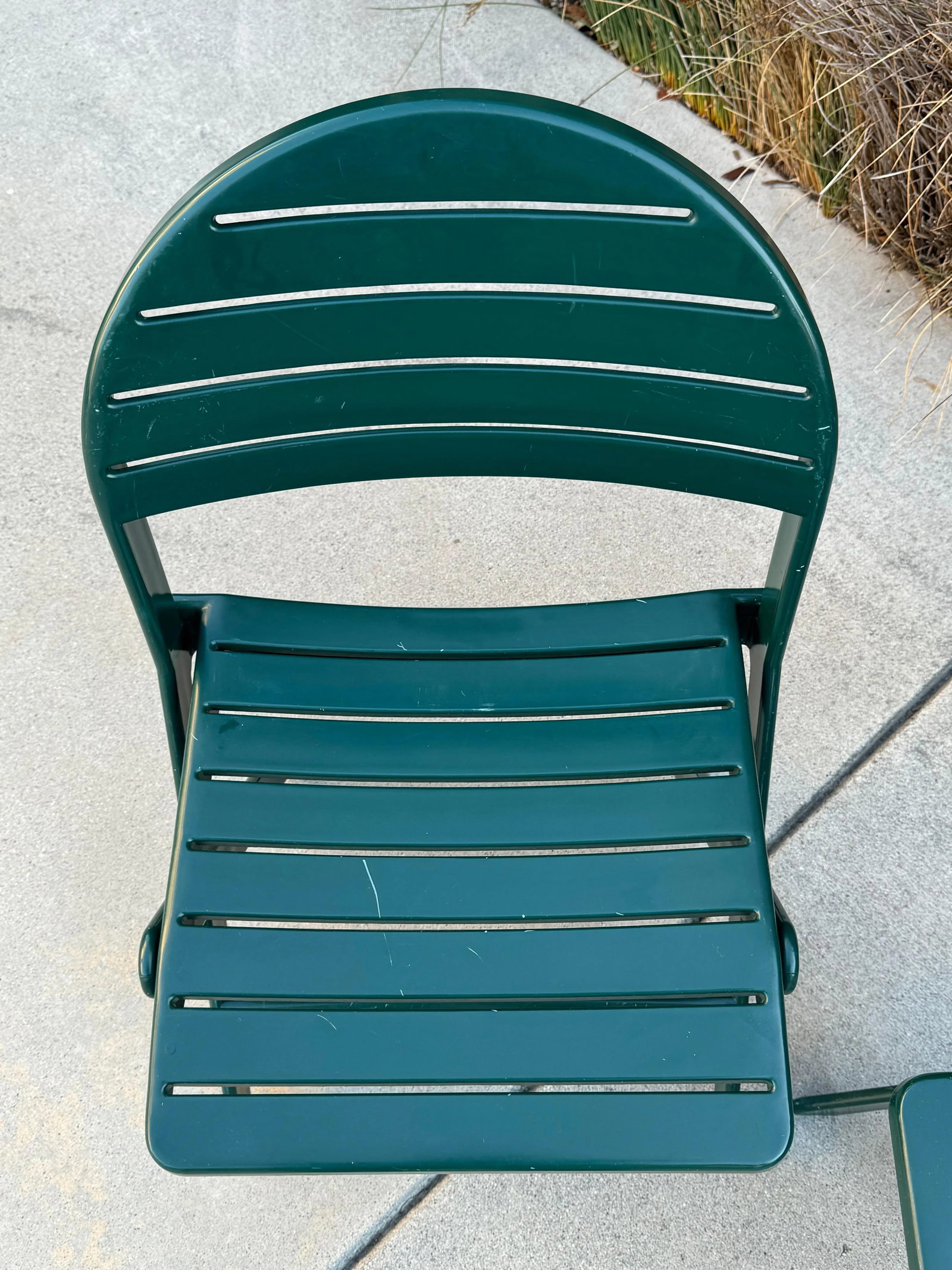 1993 Vintage Niels Gammelgaard For Ikea Green Folding Chairs - A Pair - 10