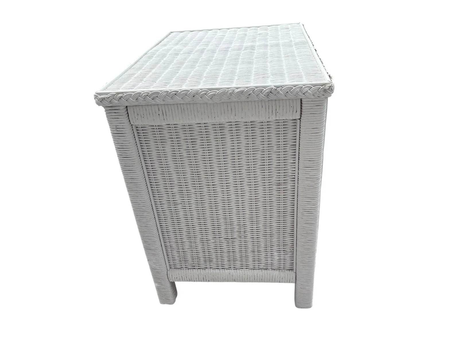 Coastal Regency Henry Link 2 Drawer White Wicker Nightstand by Lexington - 2