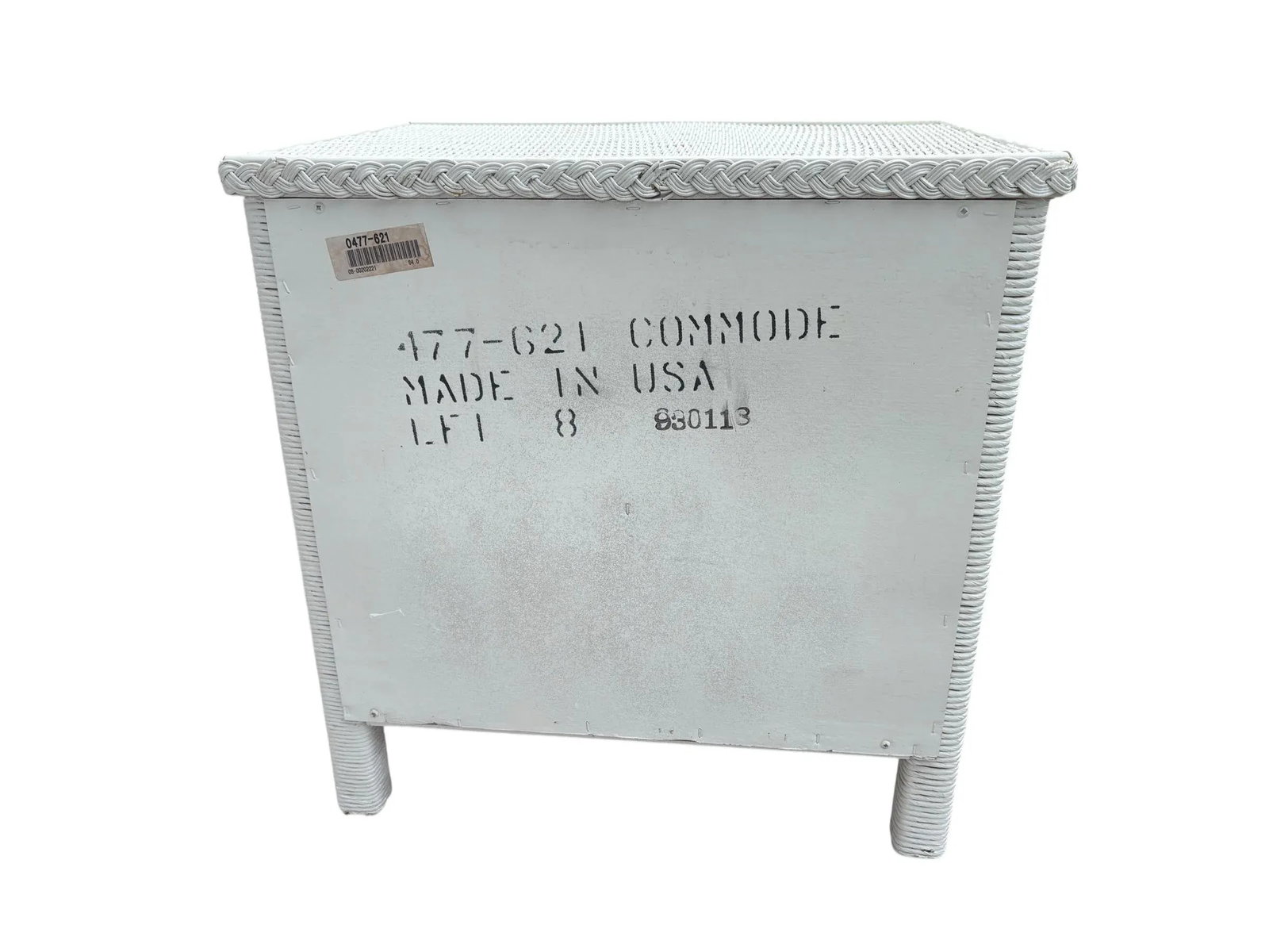 Coastal Regency Henry Link 2 Drawer White Wicker Nightstand by Lexington - 8