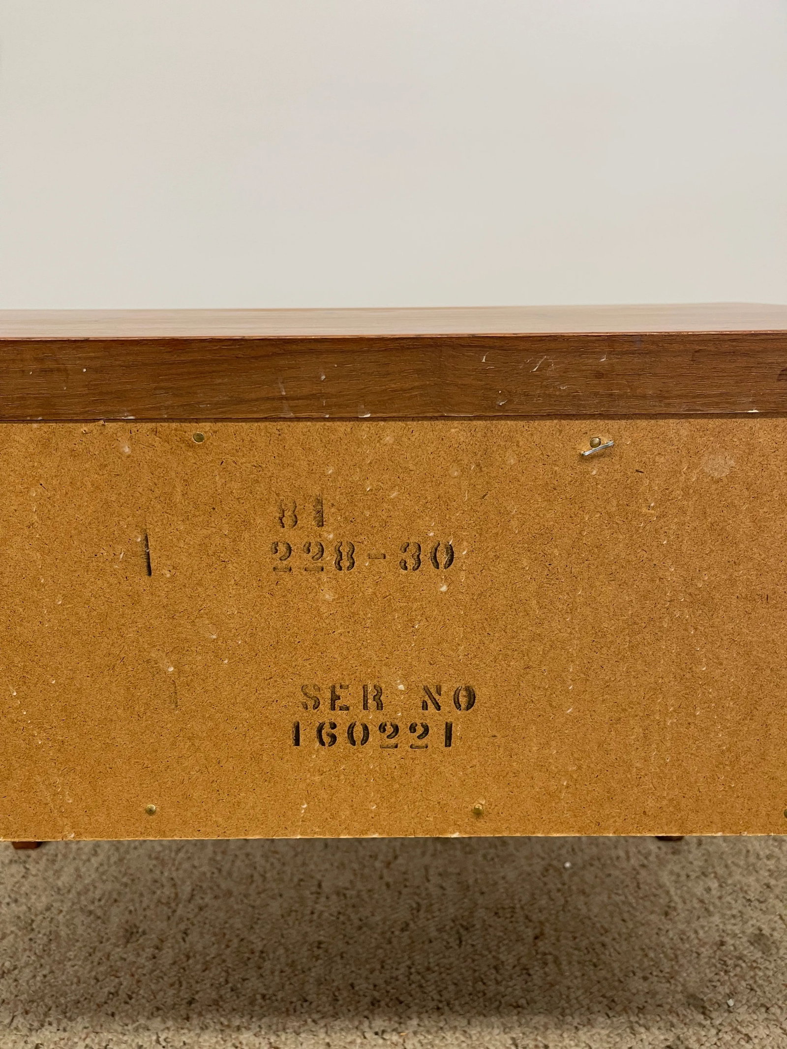1960s Lane Tie Bow Series Mid-Century Nightstand - 1- Drawer Vintage Side Table - 11
