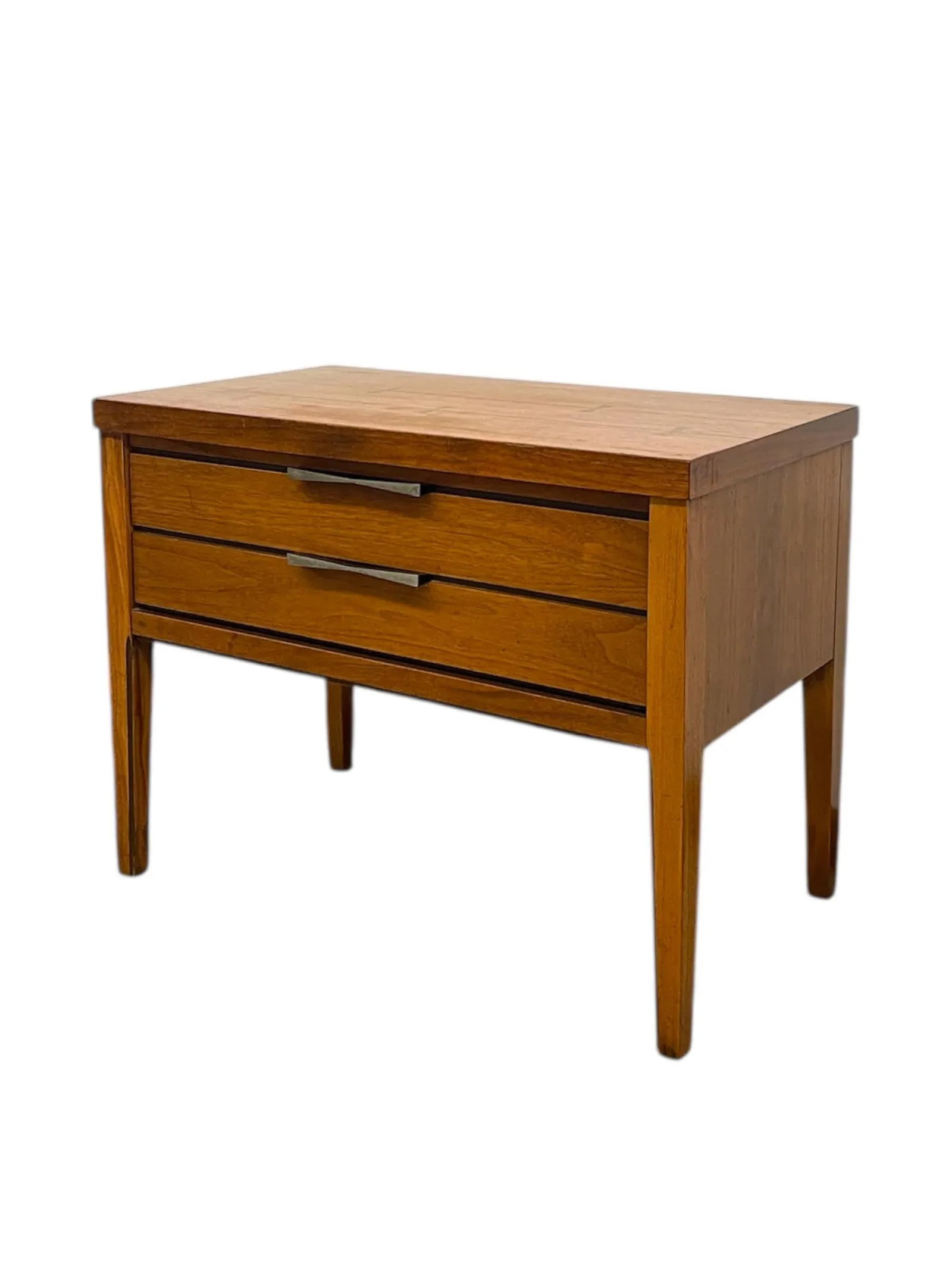 1960s Lane Tie Bow Series Mid-Century Nightstand - 1- Drawer Vintage Side Table - 3