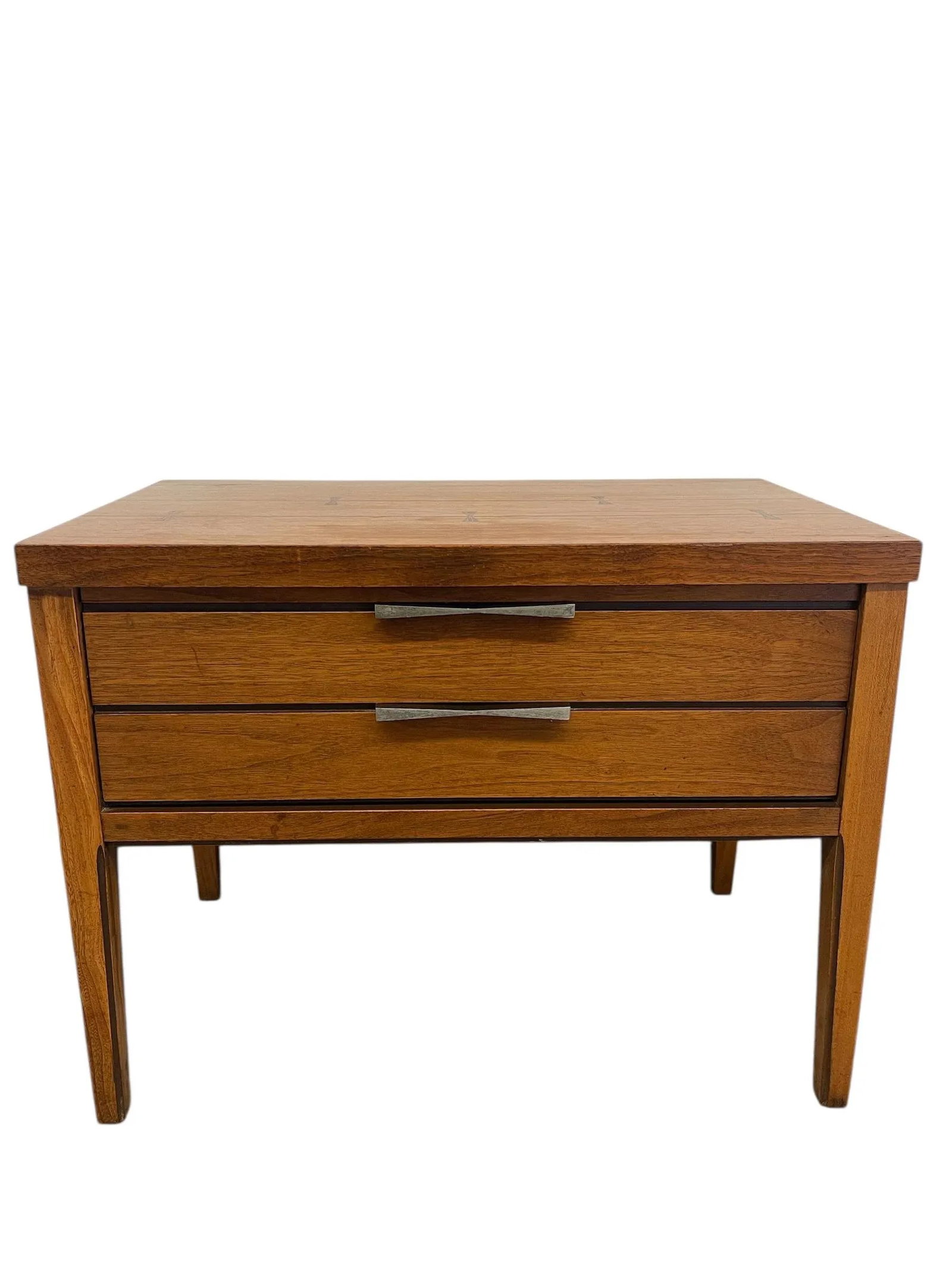 1960s Lane Tie Bow Series Mid-Century Nightstand - 1- Drawer Vintage Side Table - 6