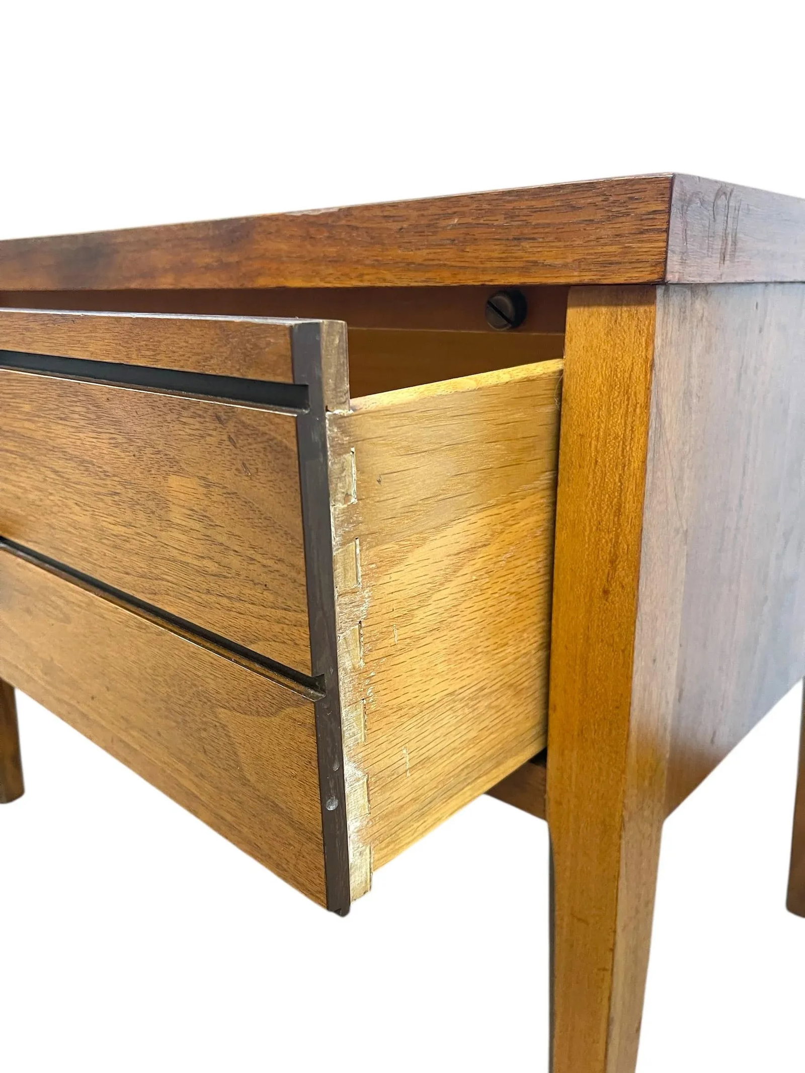 1960s Lane Tie Bow Series Mid-Century Nightstand - 1- Drawer Vintage Side Table - 8