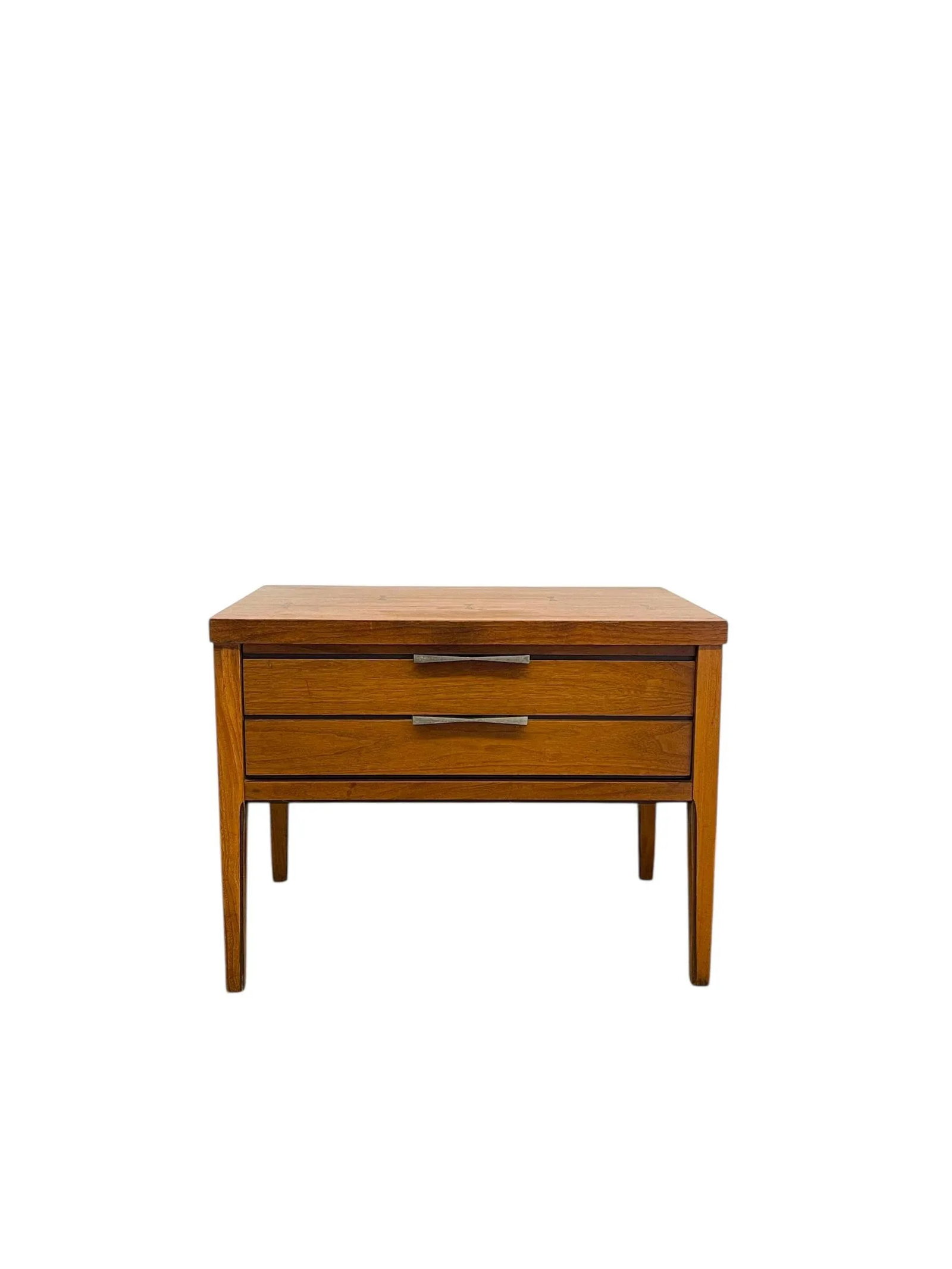1960s Lane Tie Bow Series Mid-Century Nightstand - 1- Drawer Vintage Side Table - 9