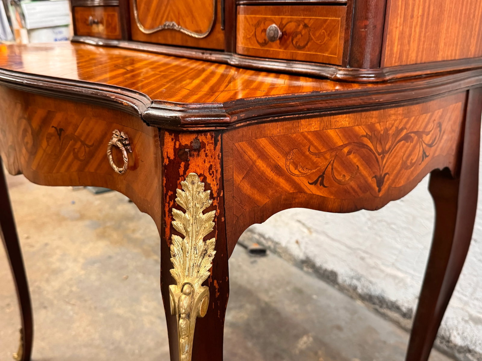 Antique Inlaid Ladies Desk - 15