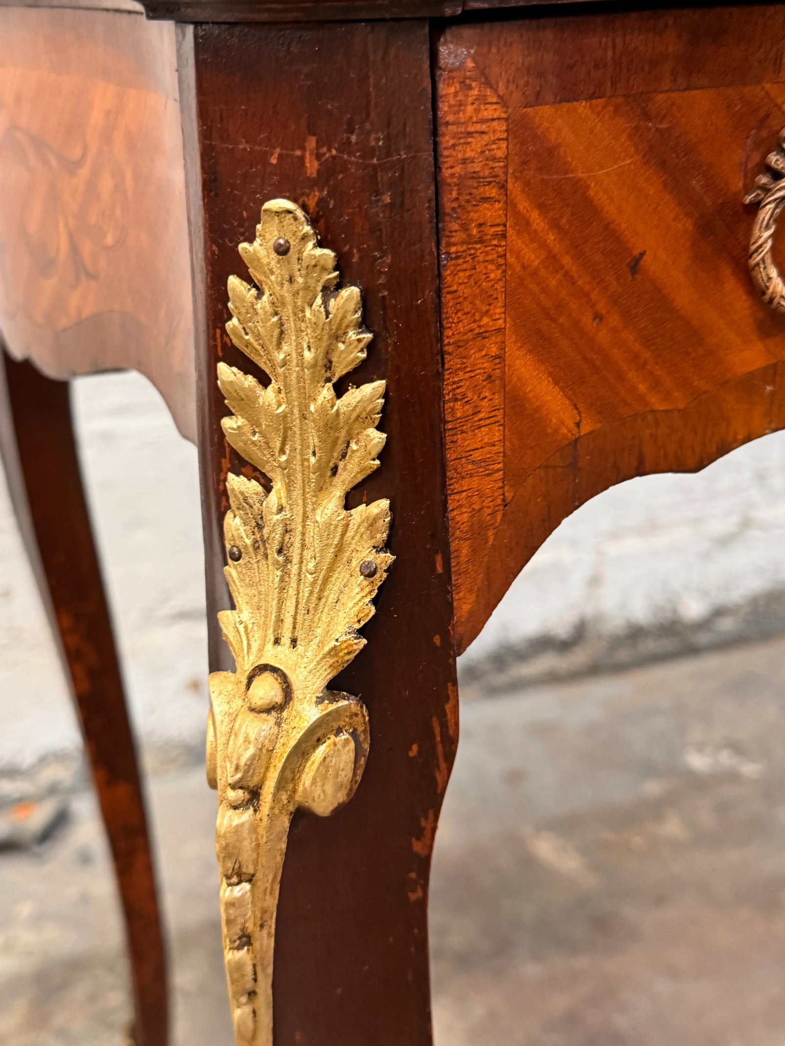 Antique Inlaid Ladies Desk - 16