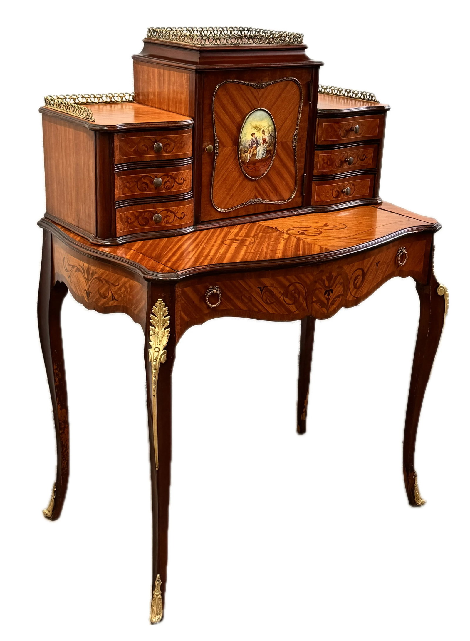 Antique Inlaid Ladies Desk - 2