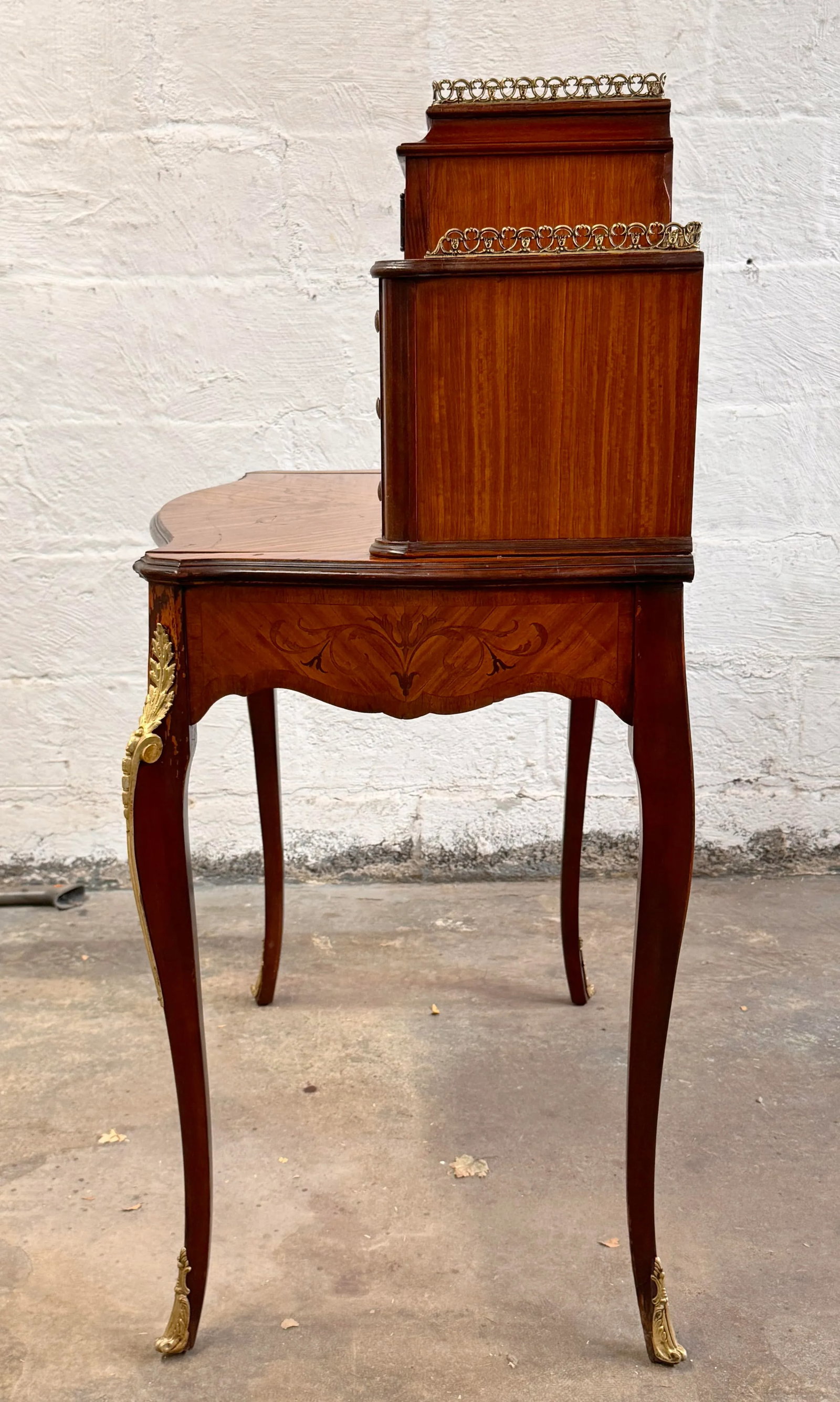 Antique Inlaid Ladies Desk - 4