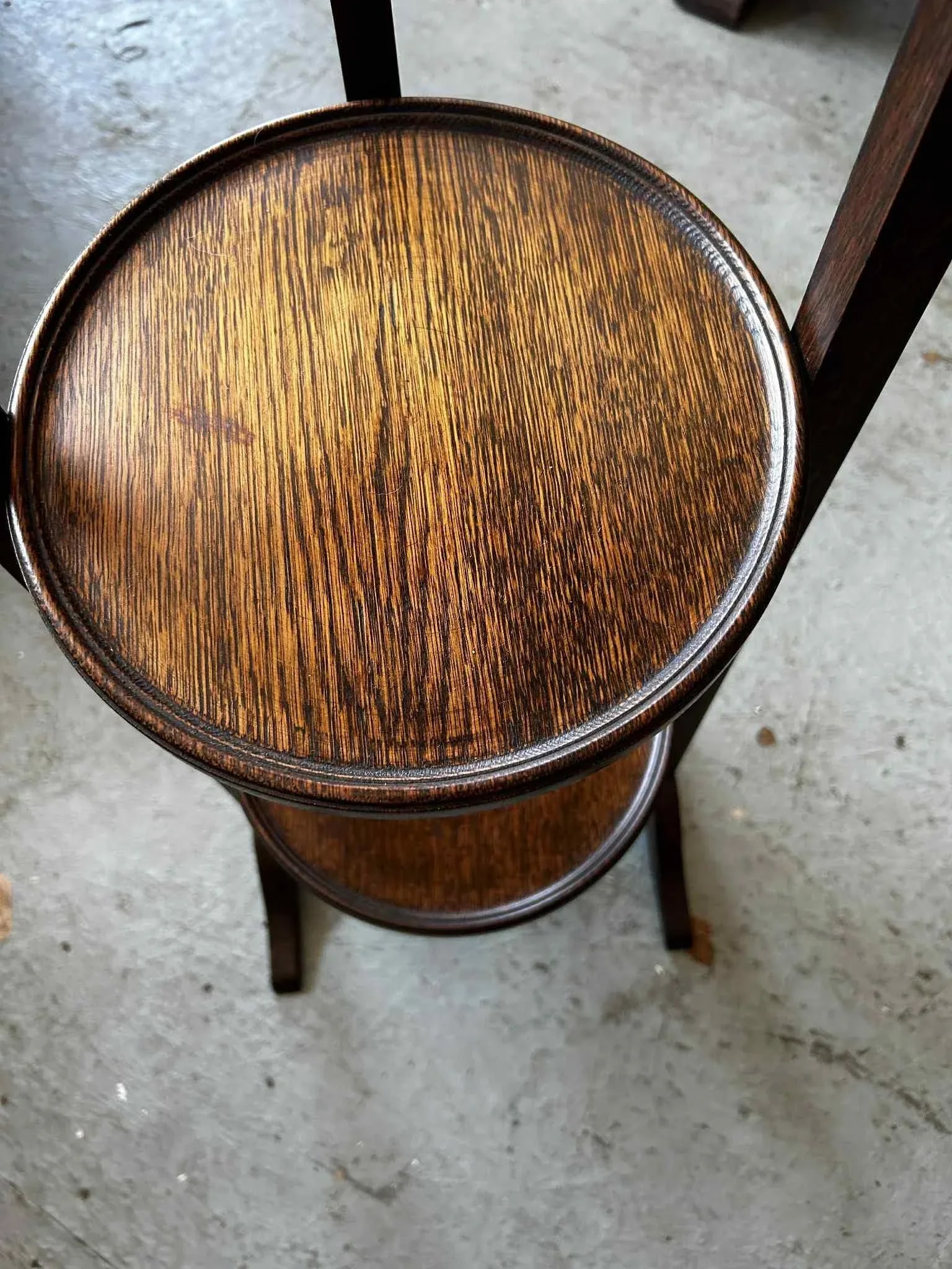 1900s Edwardian Mahogany Antique Cake Stand - 6