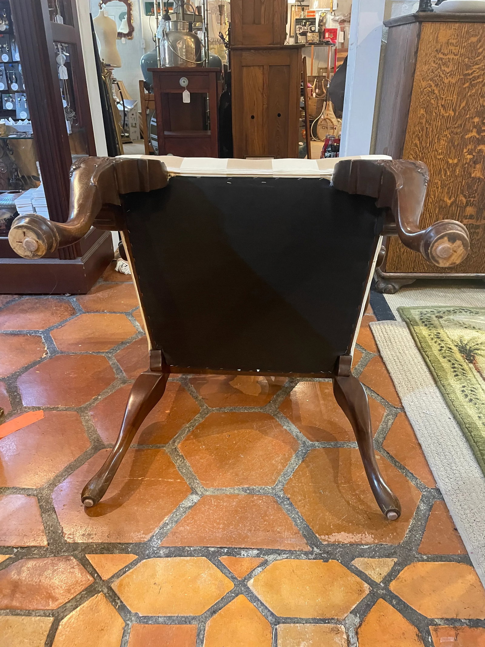 Century Furniture Georgian Style Carved Solid Mahogany Armchair - 7