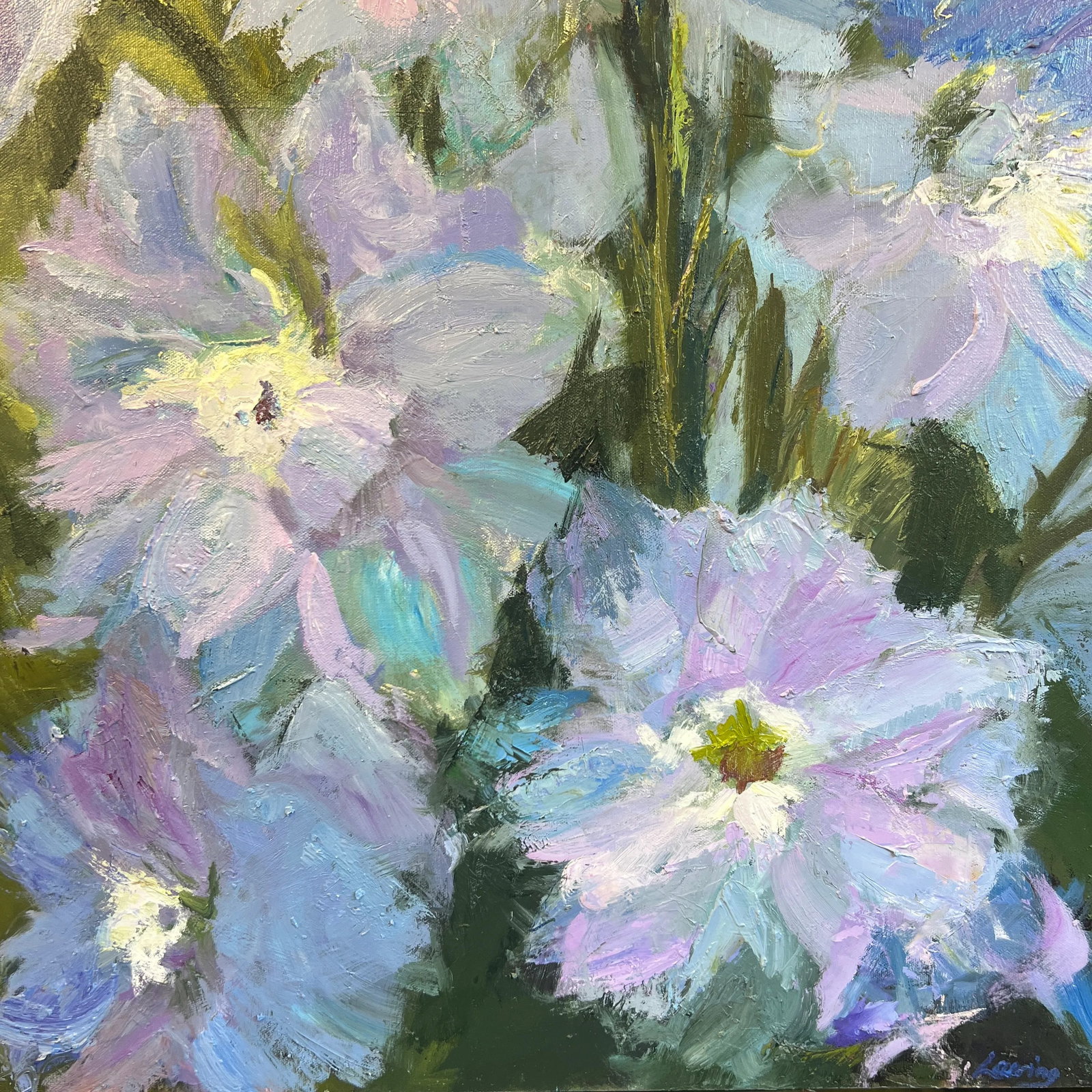 Upheave Into Bloom, Original Oil Painting by Julia Lawing - 3