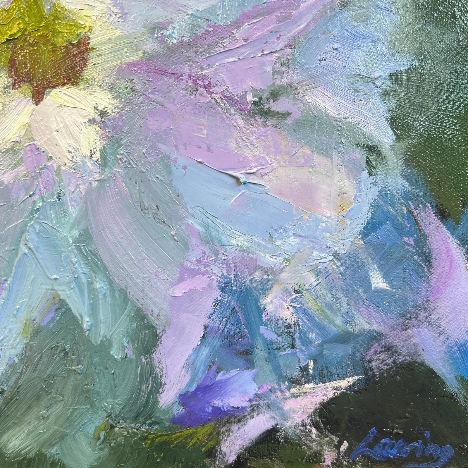 Upheave Into Bloom, Original Oil Painting by Julia Lawing - 4