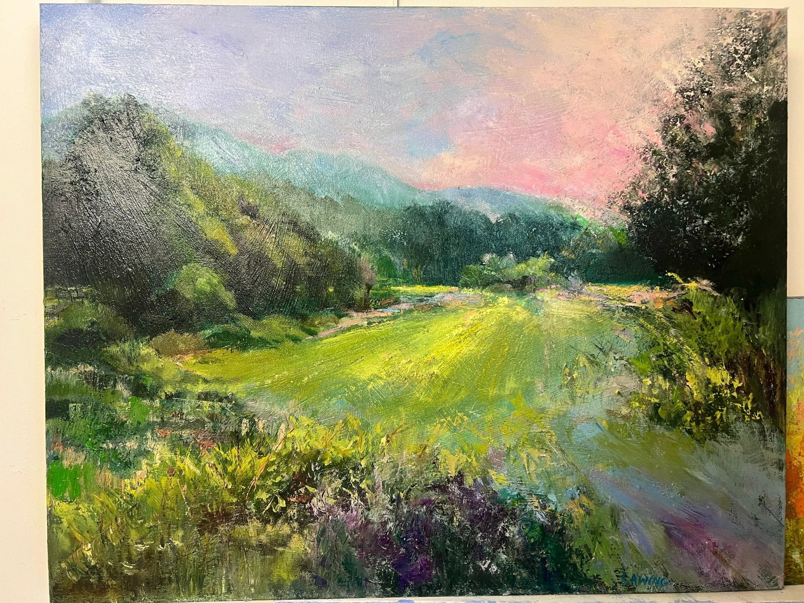 Mountain High, Valley Low Original Oil Painting by Julia Lawing - 4