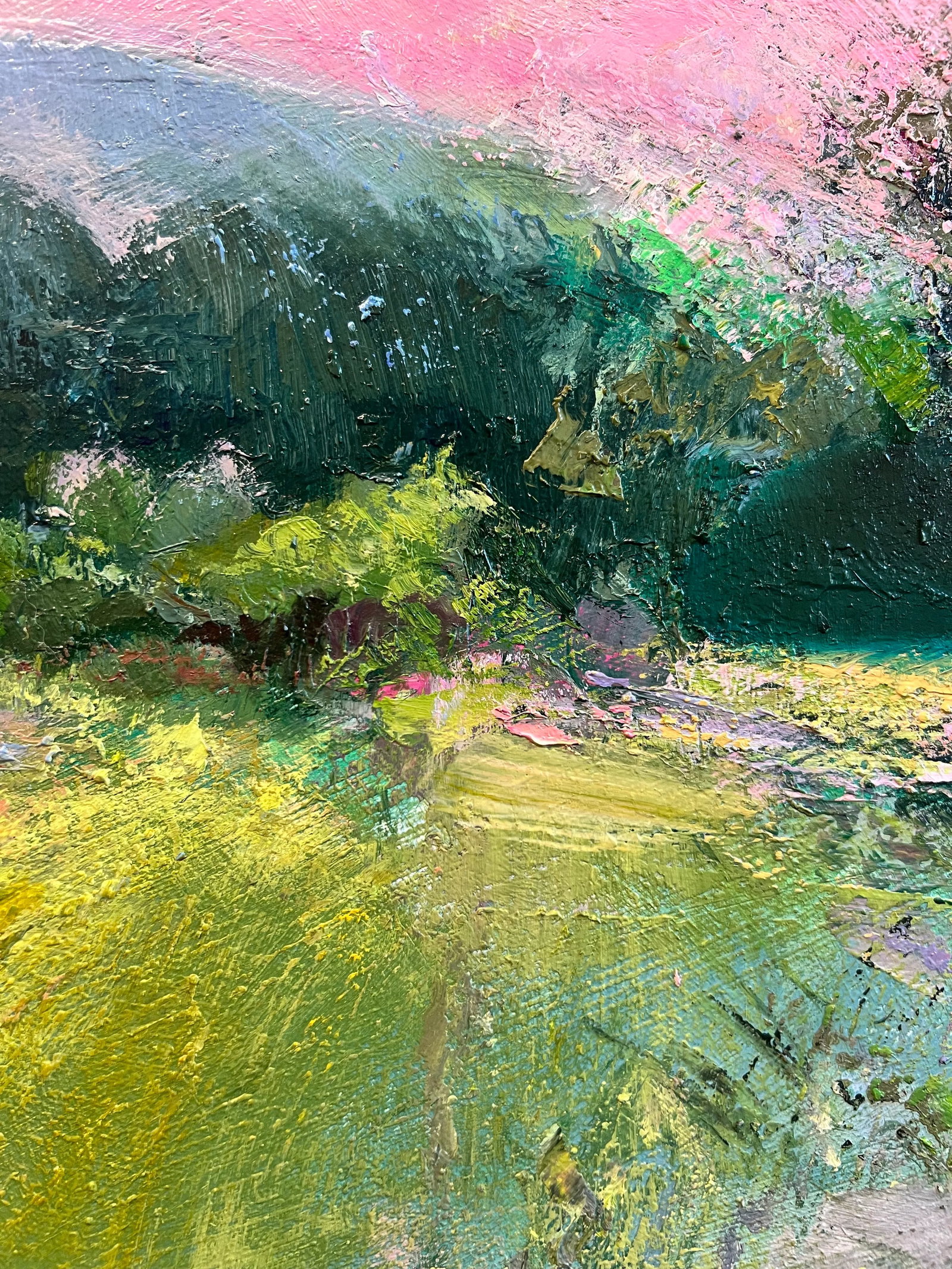 Mountain High, Valley Low Original Oil Painting by Julia Lawing - 6